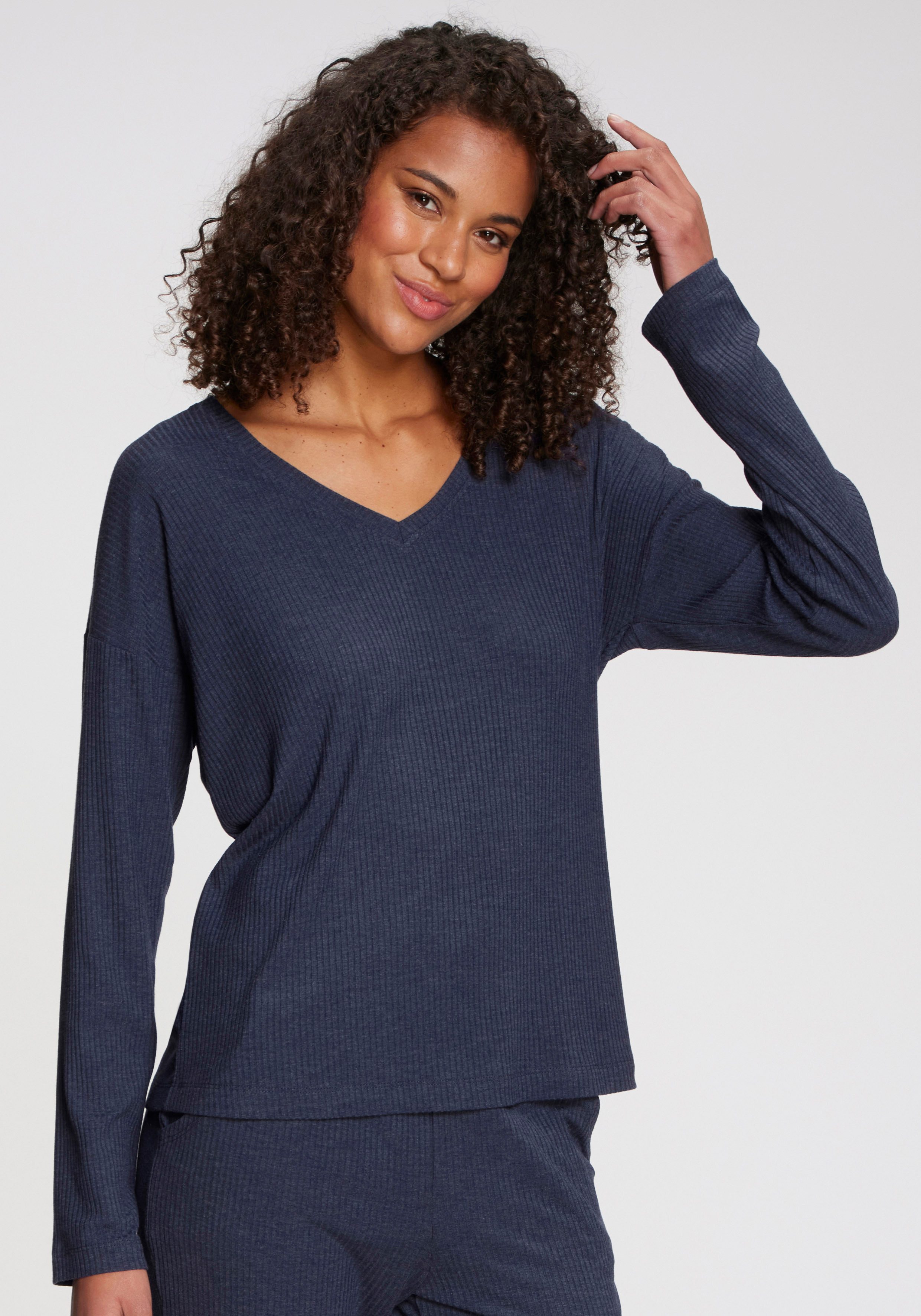 s.Oliver Longsleeve Aus weicher Rippqualität