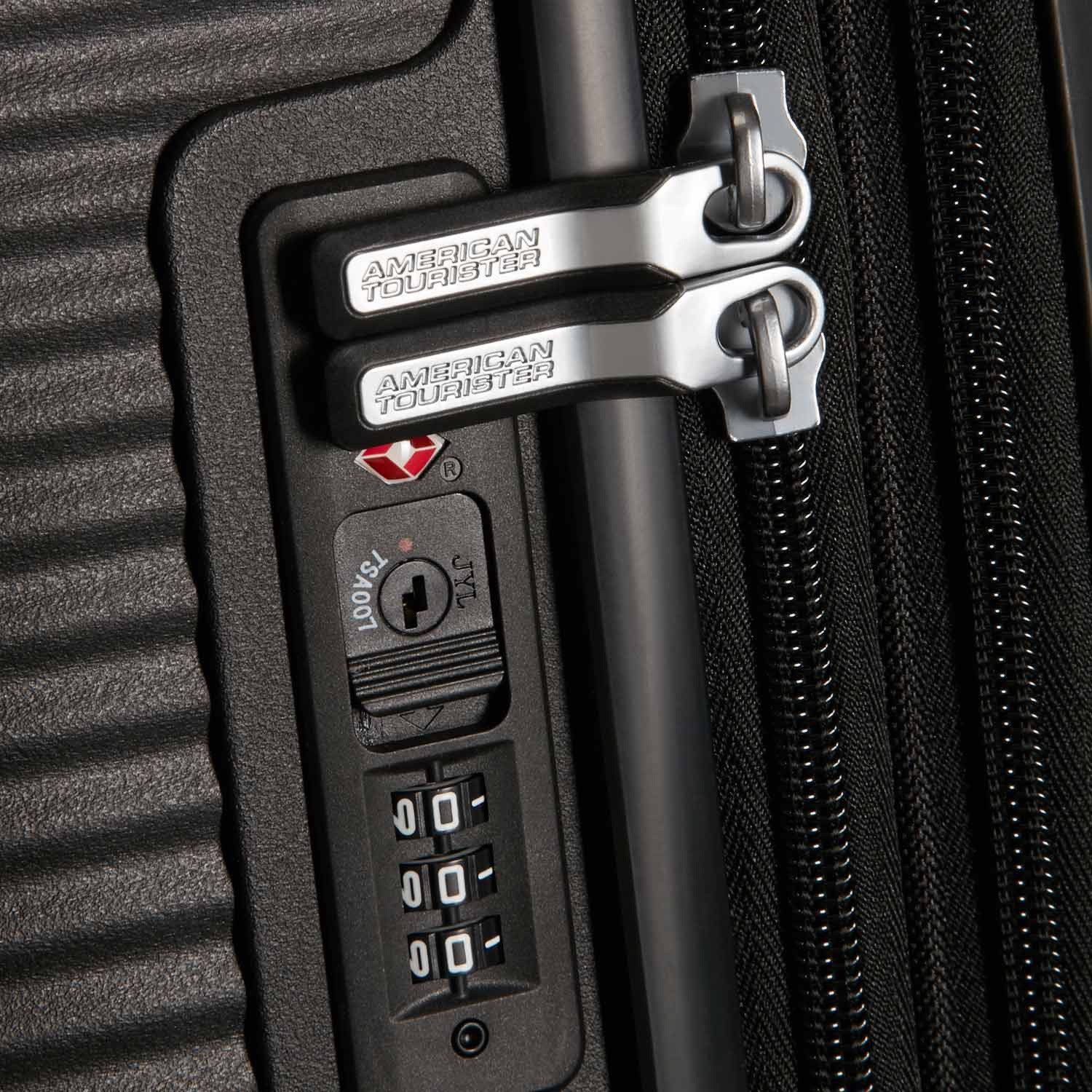 American Tourister® Koffer American Tourister SPINNER 67/24 TSA EXP Soundbox bass black, 4 Rollen Rollen