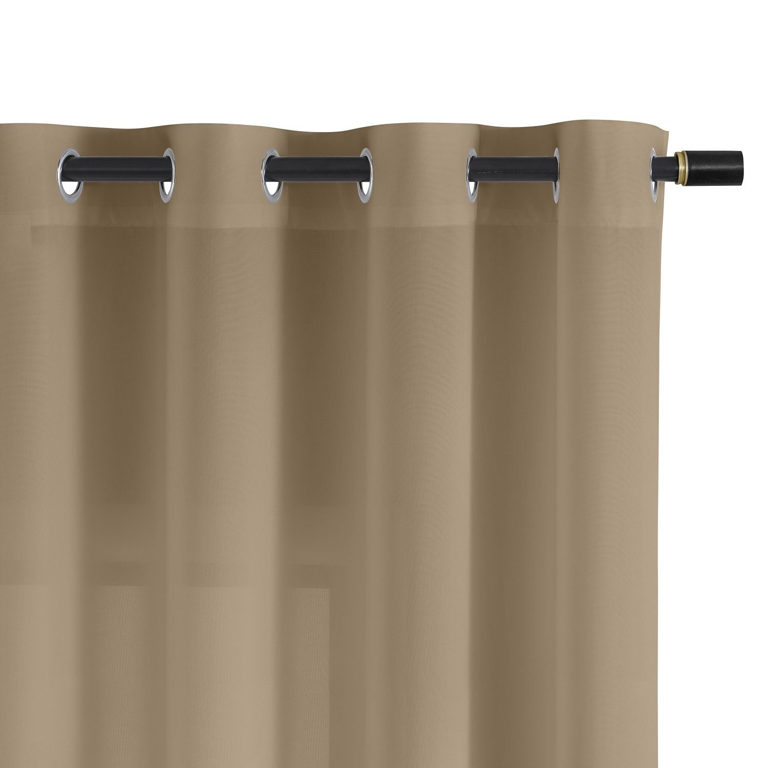 wometo Vorhang Blickdicht mit 8 Ösen aus Metall (1 St), Durchzuglöcher, blickdicht, OEKO-TEX®, Fertiggardine mit Ösen, blickdichter Ösenvorhang. € 14,99