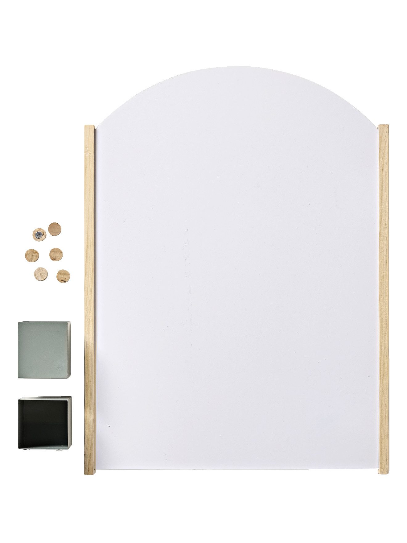 vertbaudet Messlatte Kinderzimmer Pinnwand aus Metall und Holz