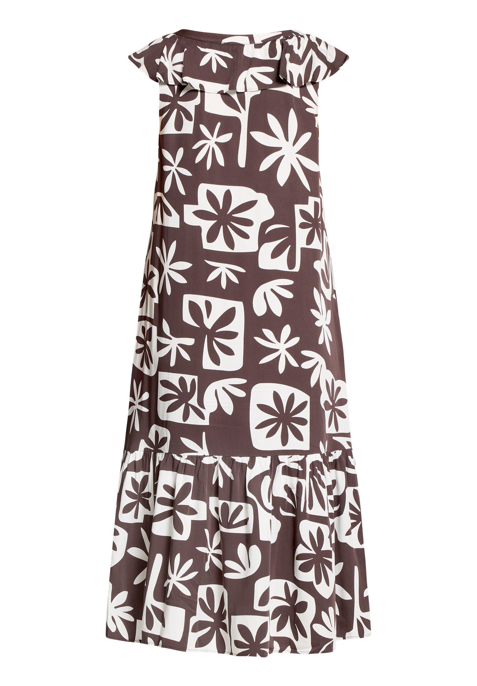 Cartoon Druckkleid Damen mit Flügelärmeln