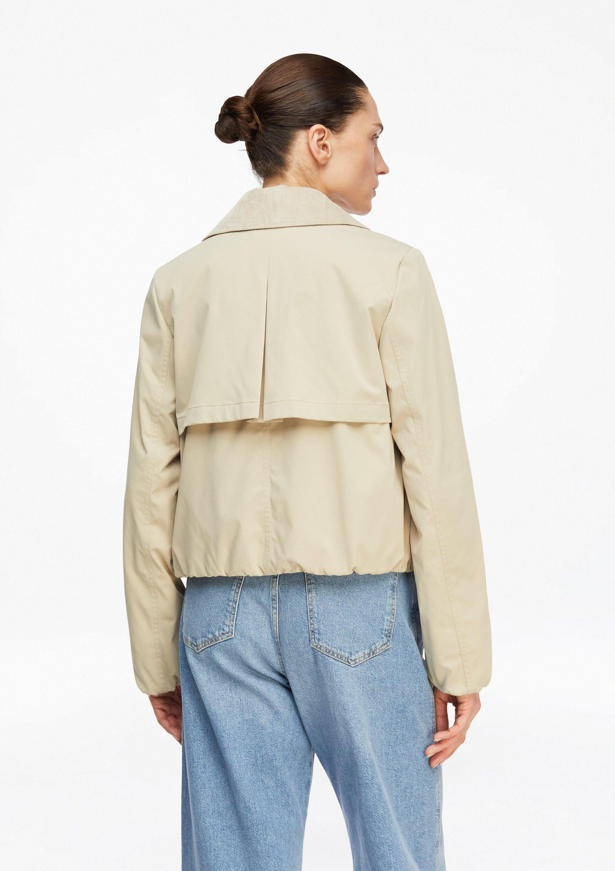 comma Funktionsjacke Outdoor-Jacke Trench-Jacke mit Kordkragen im Boxy Fit