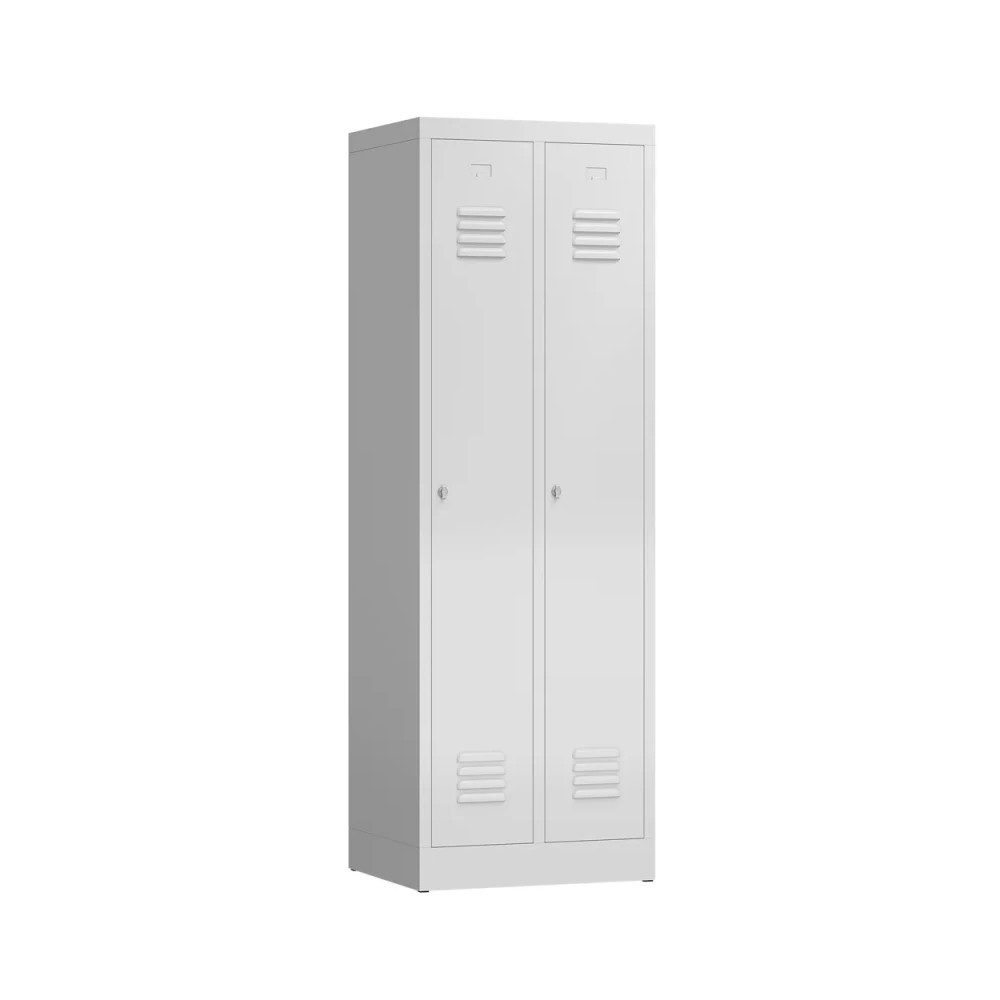 möbel-direkt.de Garderobenschrank Garderobenschrank Metallspind ClassiX Basic (Komplett Set, 1-St., 1 Schrank) Komplett montiert und verschweißt