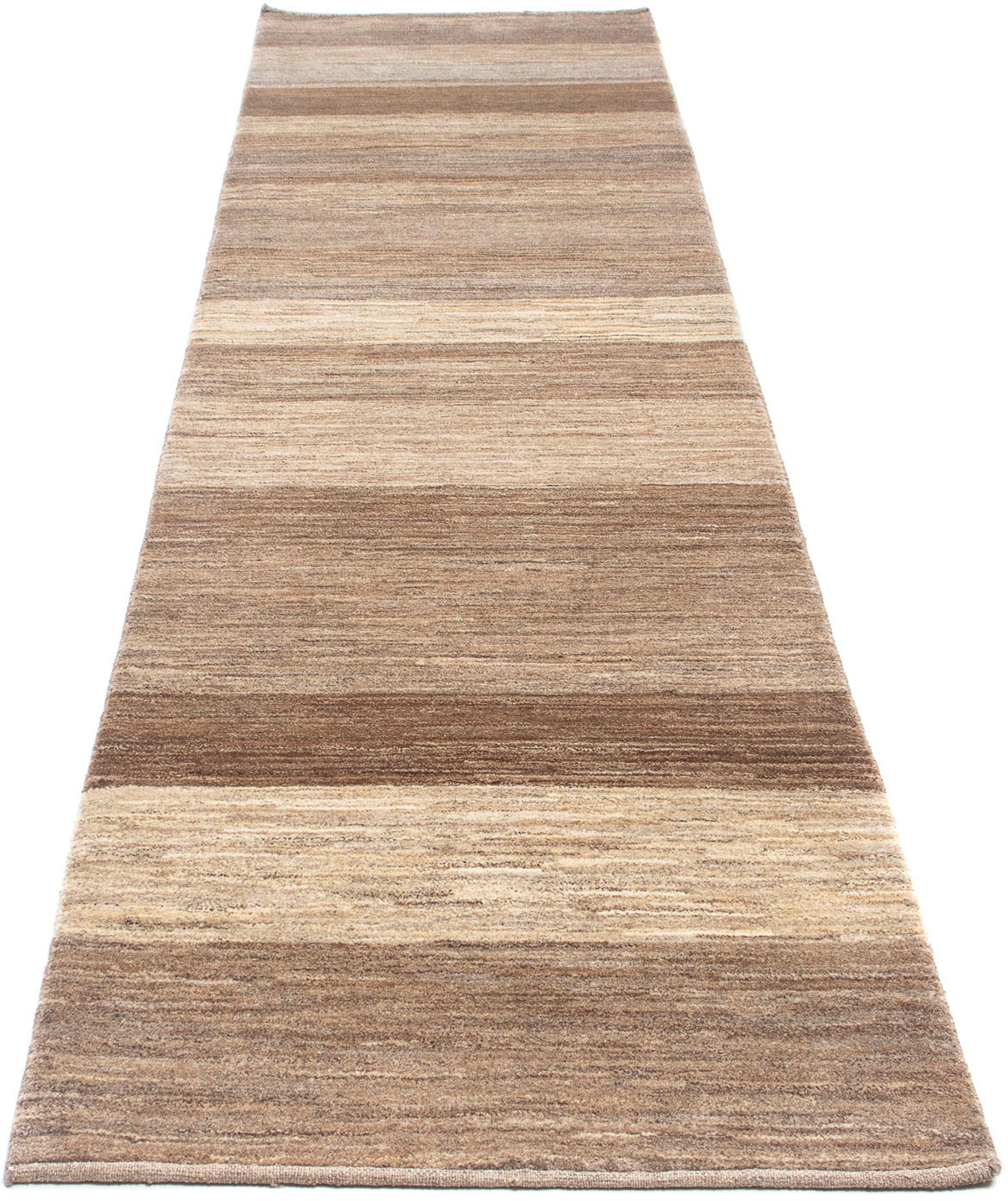 Wollteppich Gabbeh - Loribaft Persern - 325 x 83 cm - mehrfarbig, morgenland, rechteckig, Höhe: 12 mm, Wohnzimmer, Handgeknüpft, Einzelstück mit Zertifikat