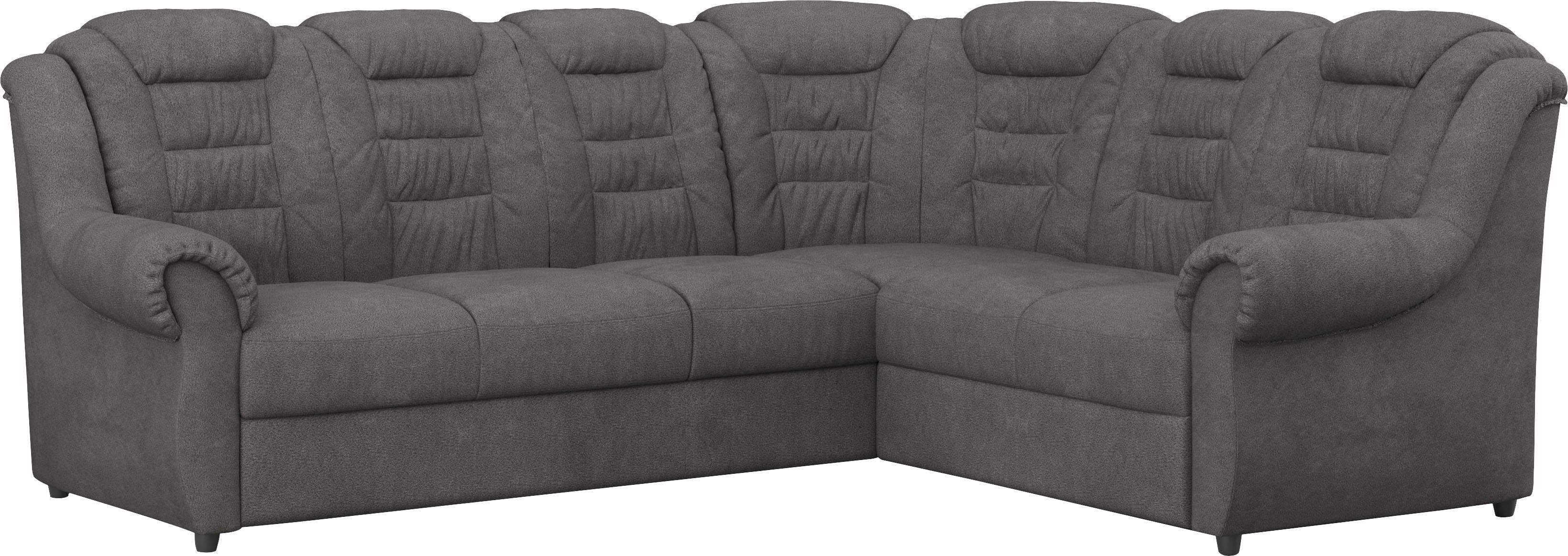 Home affaire Ecksofa "Boston L-Form", mit hoher Rückenlehne, wahlweise mit günstig online kaufen