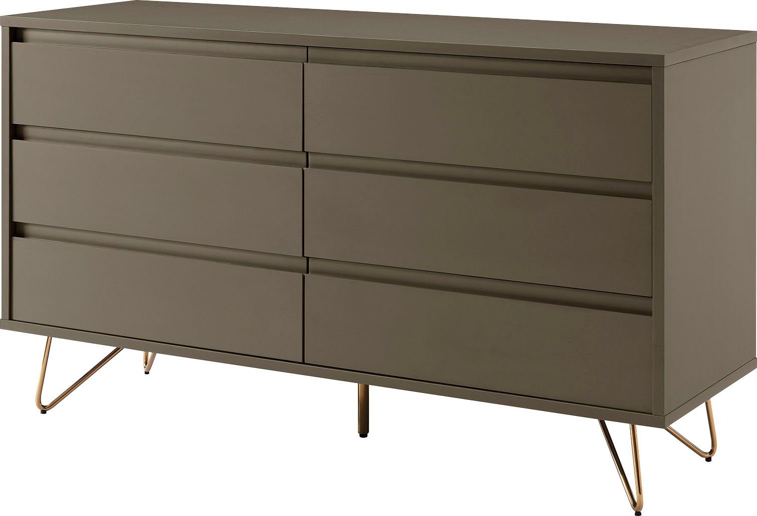 WELLAND Couchtisch Aus Zedernholz Mit Live Edge – Rustikaler Beistelltisch Mit Haarnadelbeinen