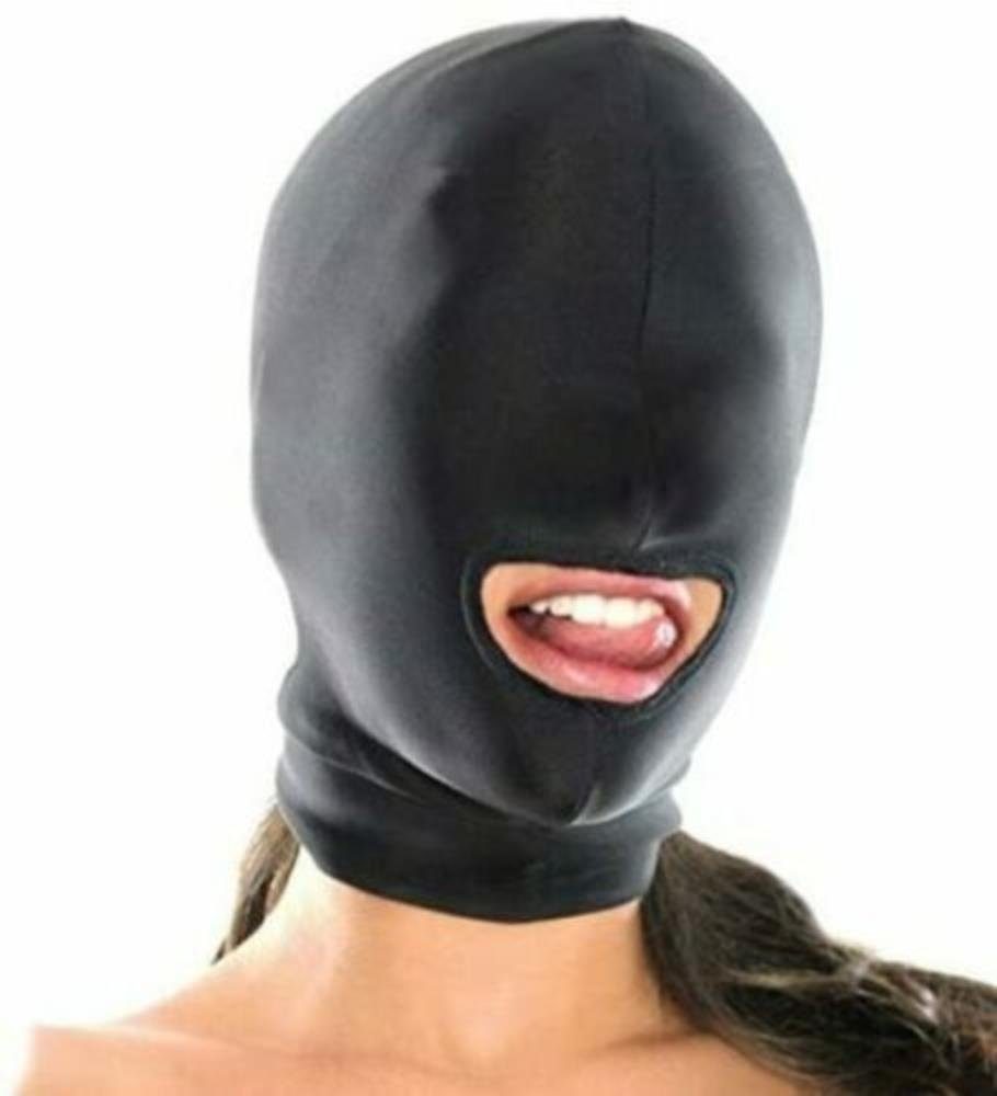 MAVURA Erotik-Maske »Kopfmaske Bondage Fetisch SM BDSM Sex Spielzeug  SPANDEX Kopf Maske Mundöffnung (1-Loch Haube)«