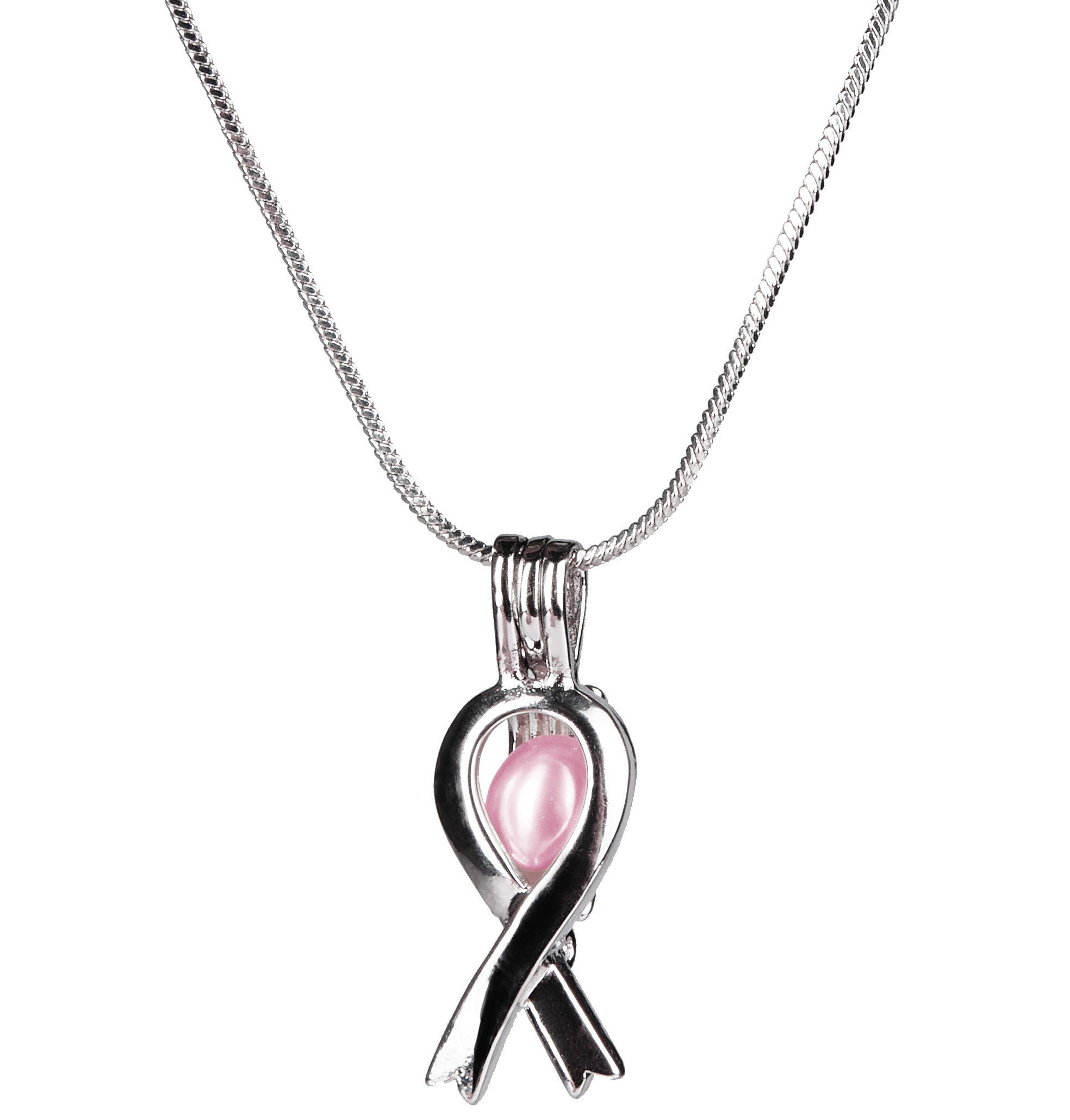 BRUBAKER Perlenketten-Set Wunschperle für die beste Freundin der Welt (Schmuck Geschenkset als Zeichen der Freundschaft, Set), Halskette mit Silber Anhänger + Muschel mit echter Perle