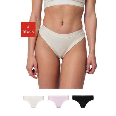 SNOCKS Brasilslip Damen Slip Unterhose (3-St) aus Bio-Baumwolle mit Gummibund