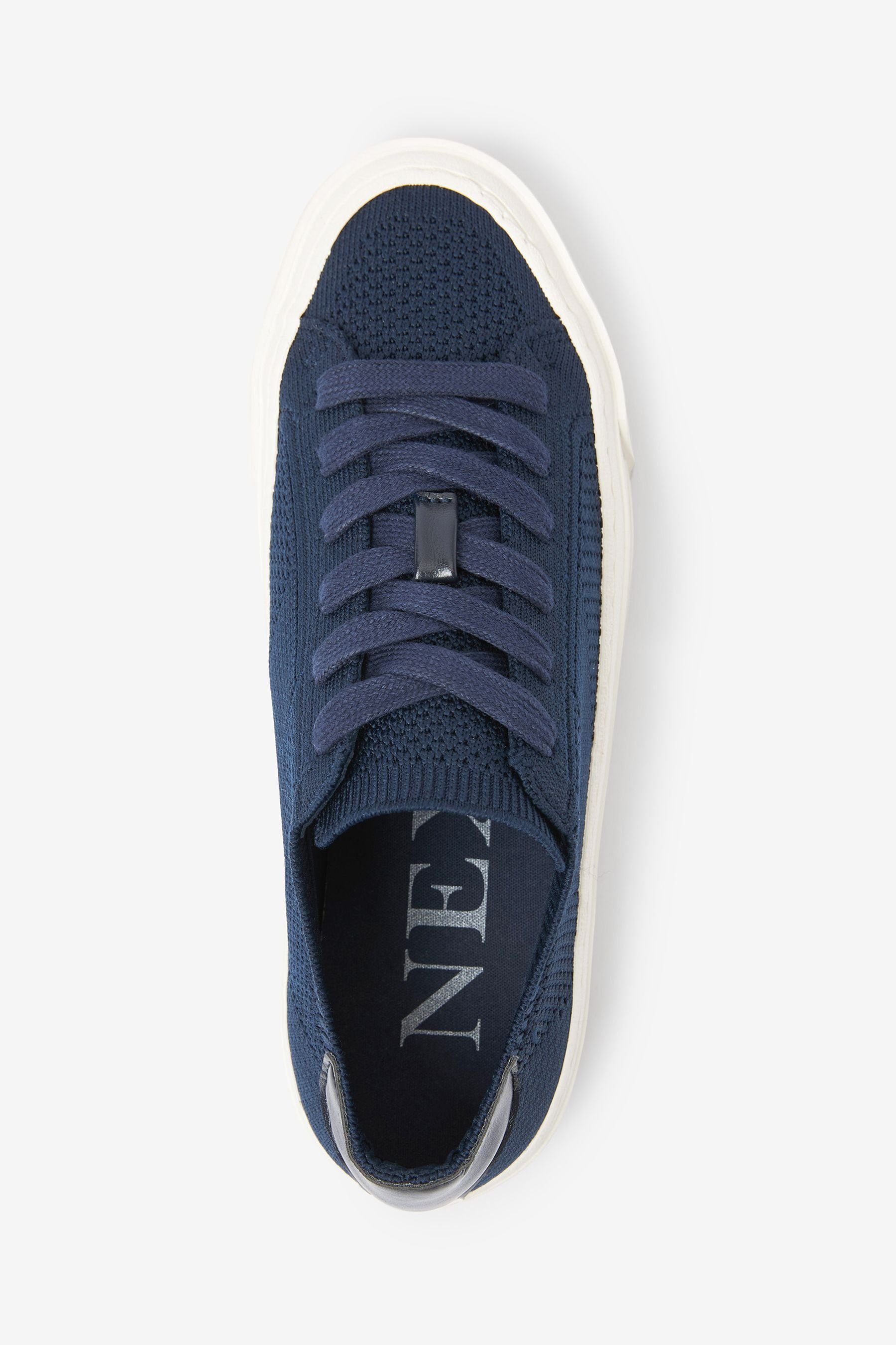 Blue Sneaker zum Turnschuhe (1-tlg) Navy Next Schnüren Flyknit Forever Comfort®