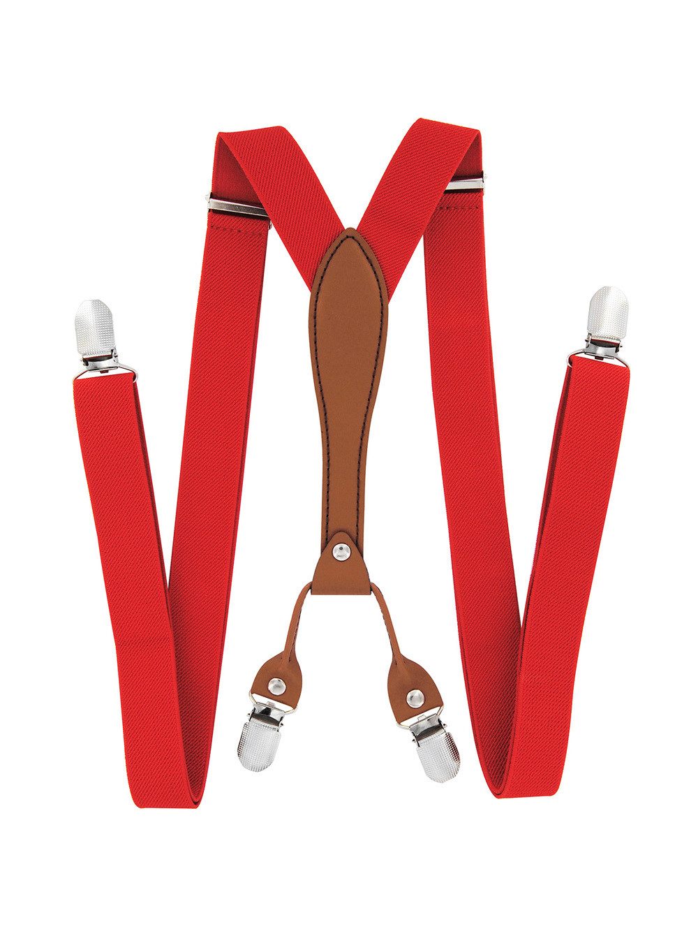 axy Hosenträger Herren Hosenträger 4 Stabile Clips X-Form 2,5cm Breit verstellbar und elastisch 120cm Lang