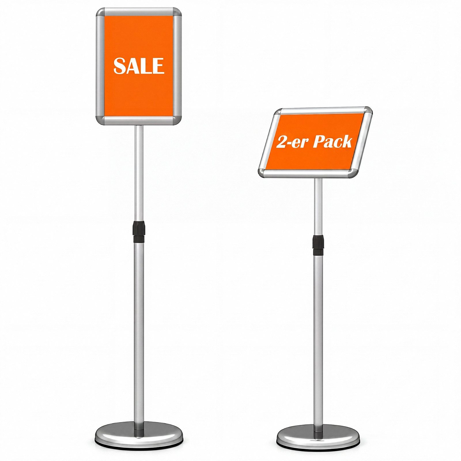COSTWAY Standtafel, (2-tlg), Infoständer Präsentationsständer A3 höhenverstellbar drehbar