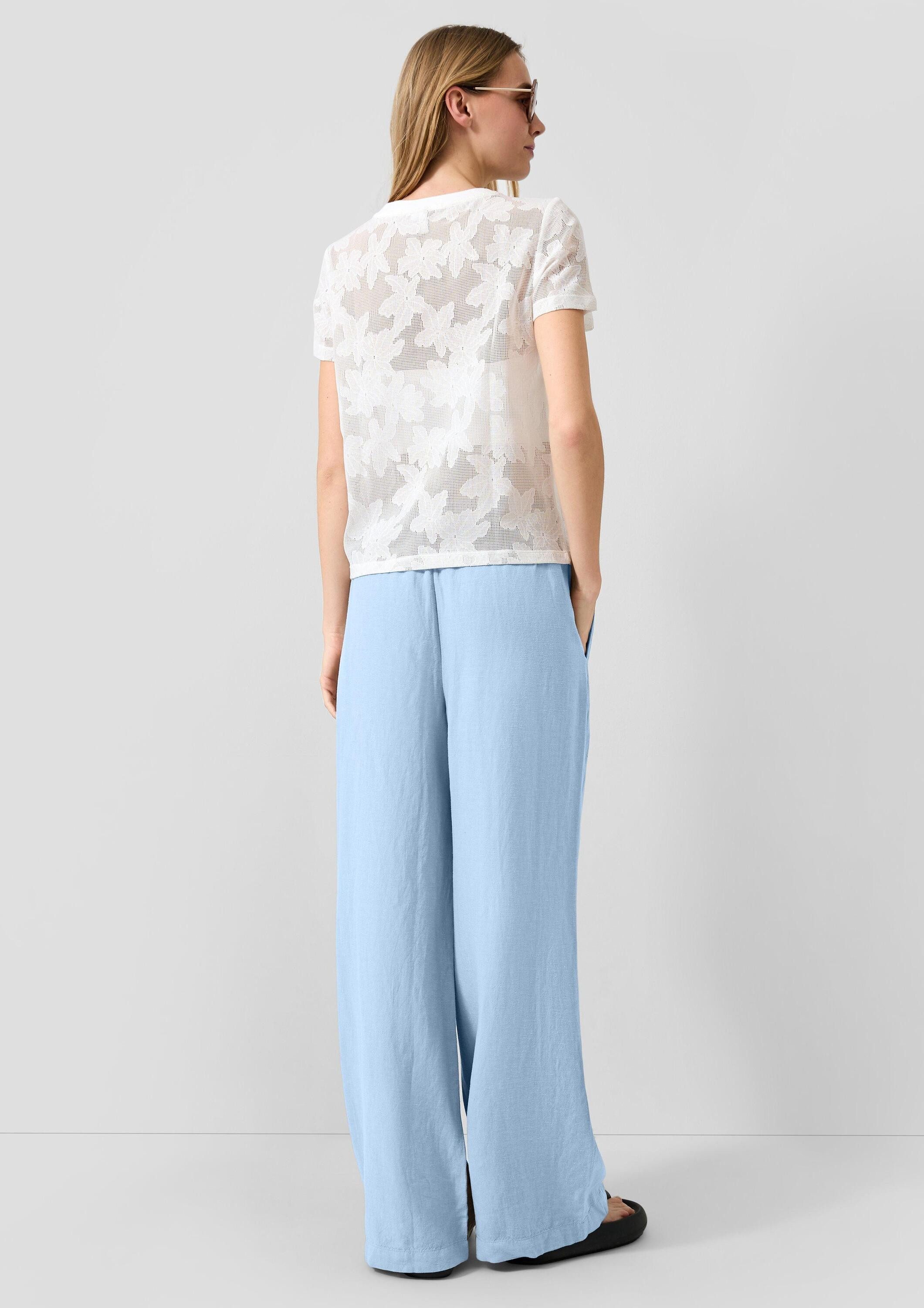 QS Chinos Hose Leinenmix-Hose
