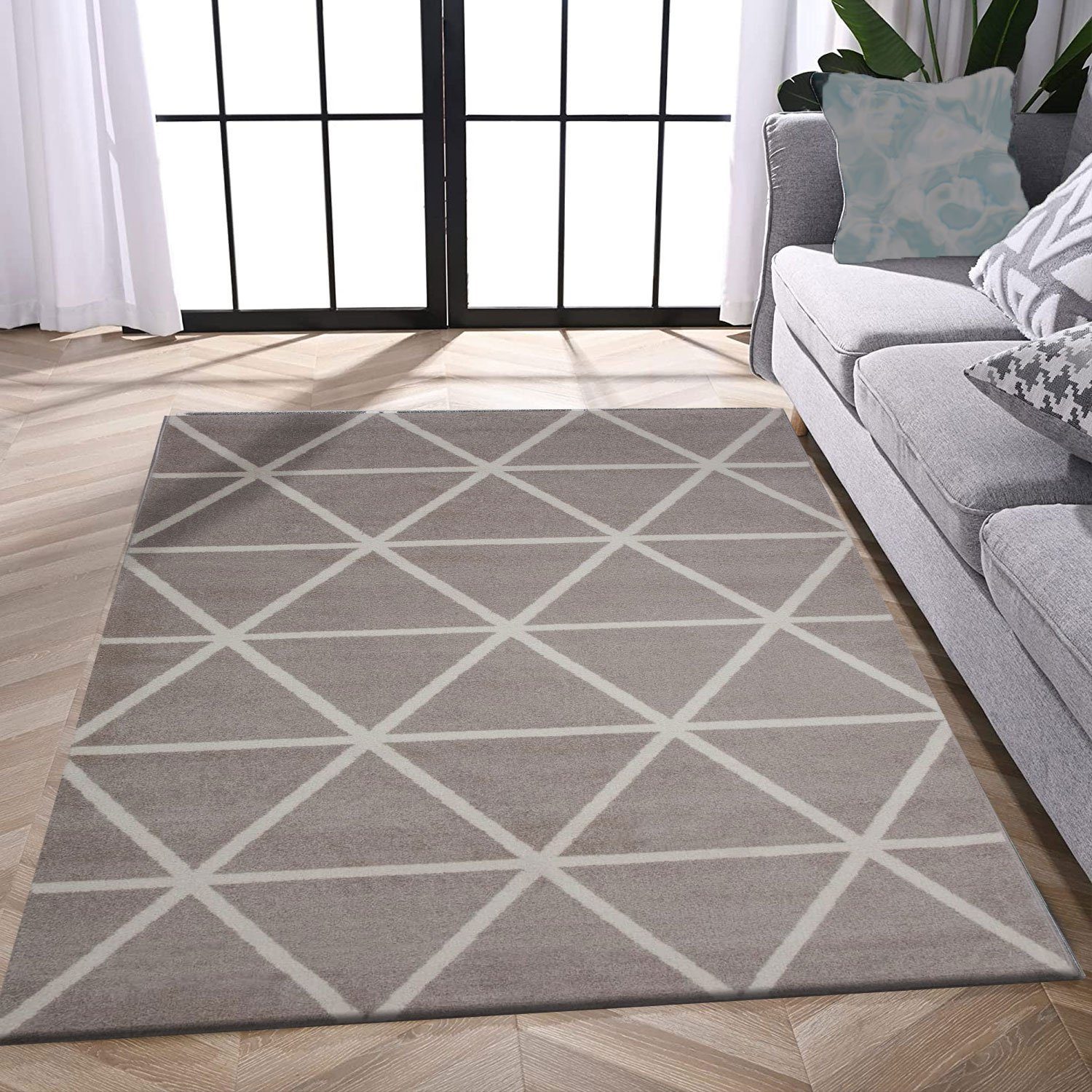 Vimoda Teppich Viva Classic, Wohnzimmer Rauten Motiv, Rechteckig, Höhe: 12 günstig online kaufen