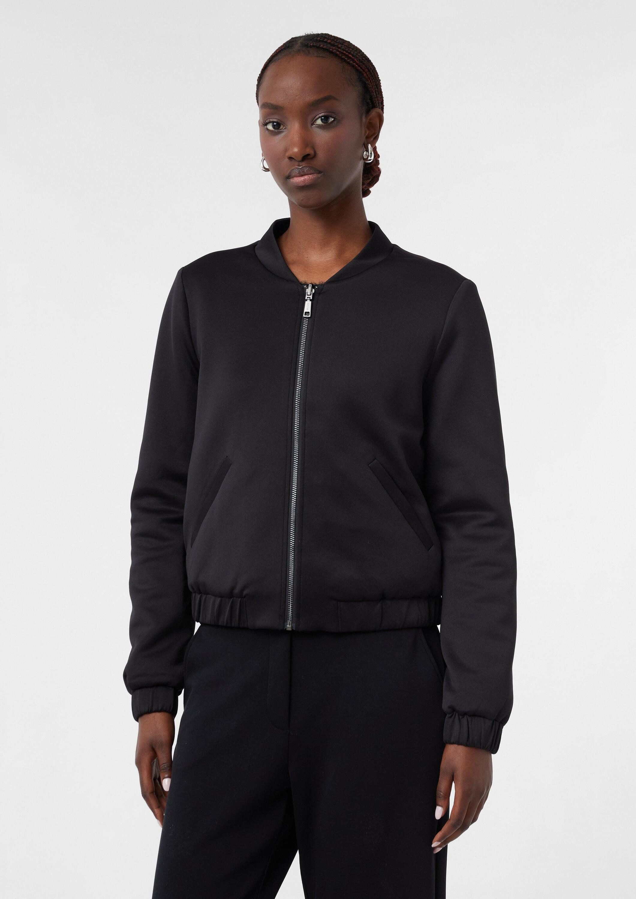 comma Funktionsjacke Indoor-Jacke Wende-Blouson aus Scuba günstig online kaufen