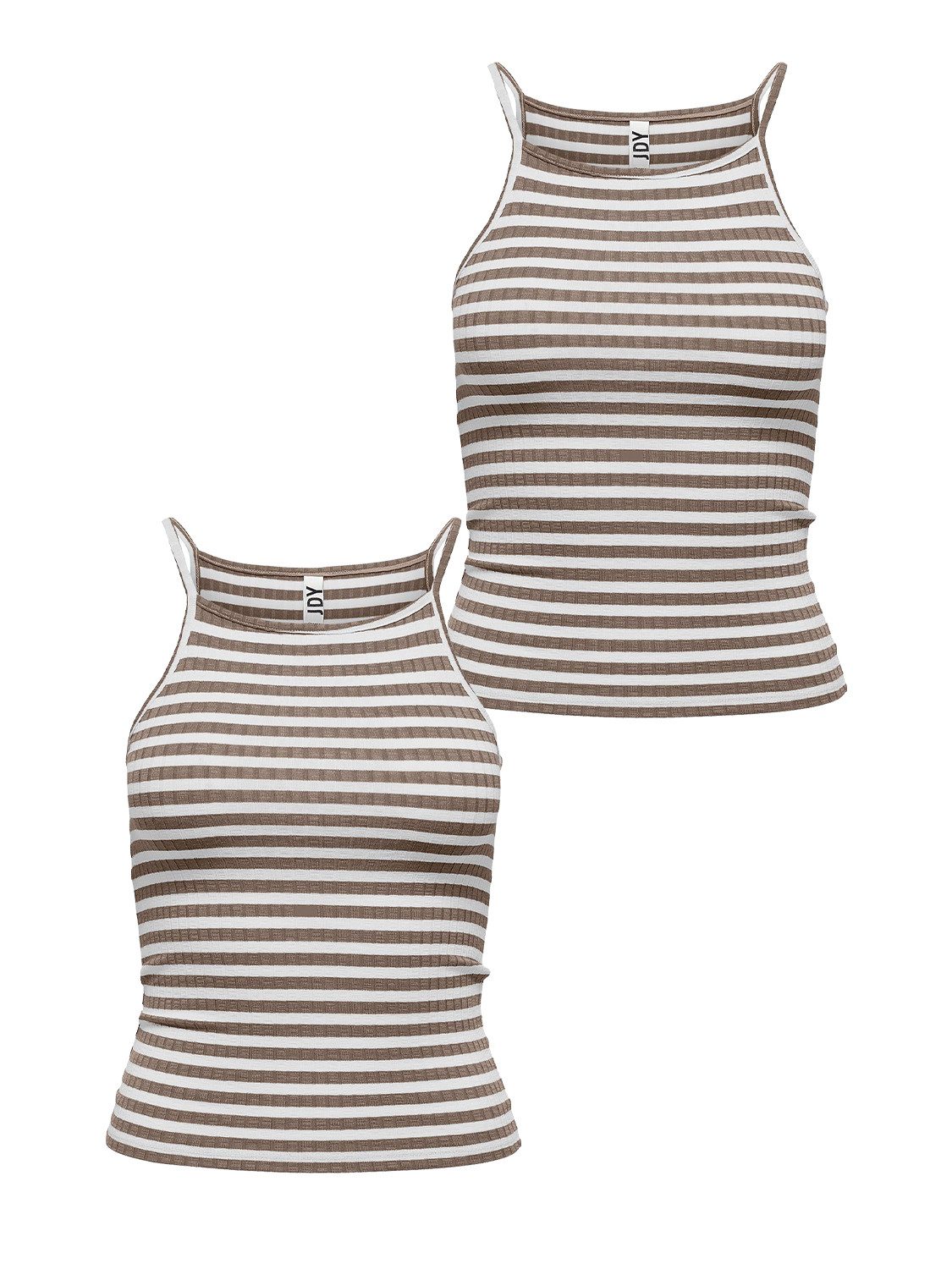 JACQUELINE de YONG Shirttop Gestreiftes Tank 2-er Stück Ärmelloses Set JDYFRANSISKA (1-tlg) JDYFRANSISKA S/L STRIPE TOP JRS NOOS