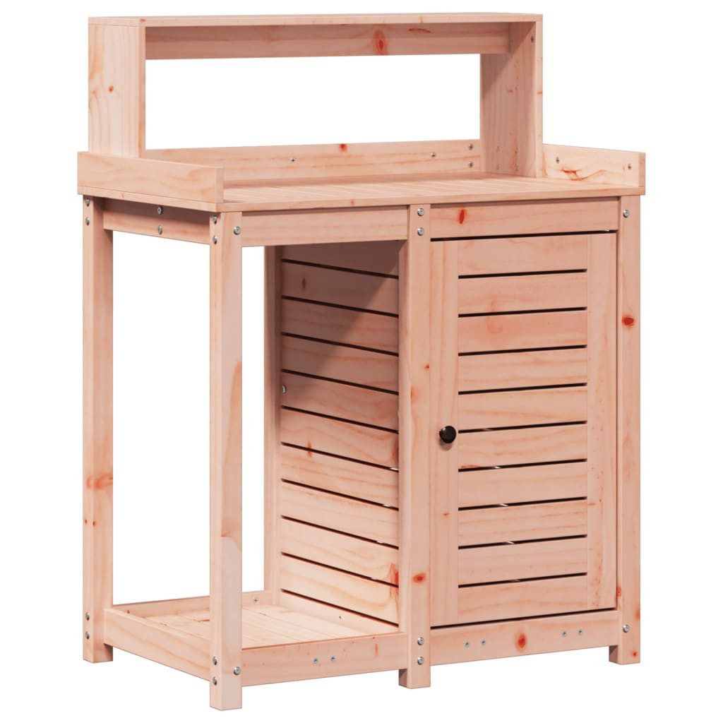 vidaXL Blumenständer Pflanztisch mit Ablagen 82,5x50x109,5 cm Massivholz Douglasie (1 St)