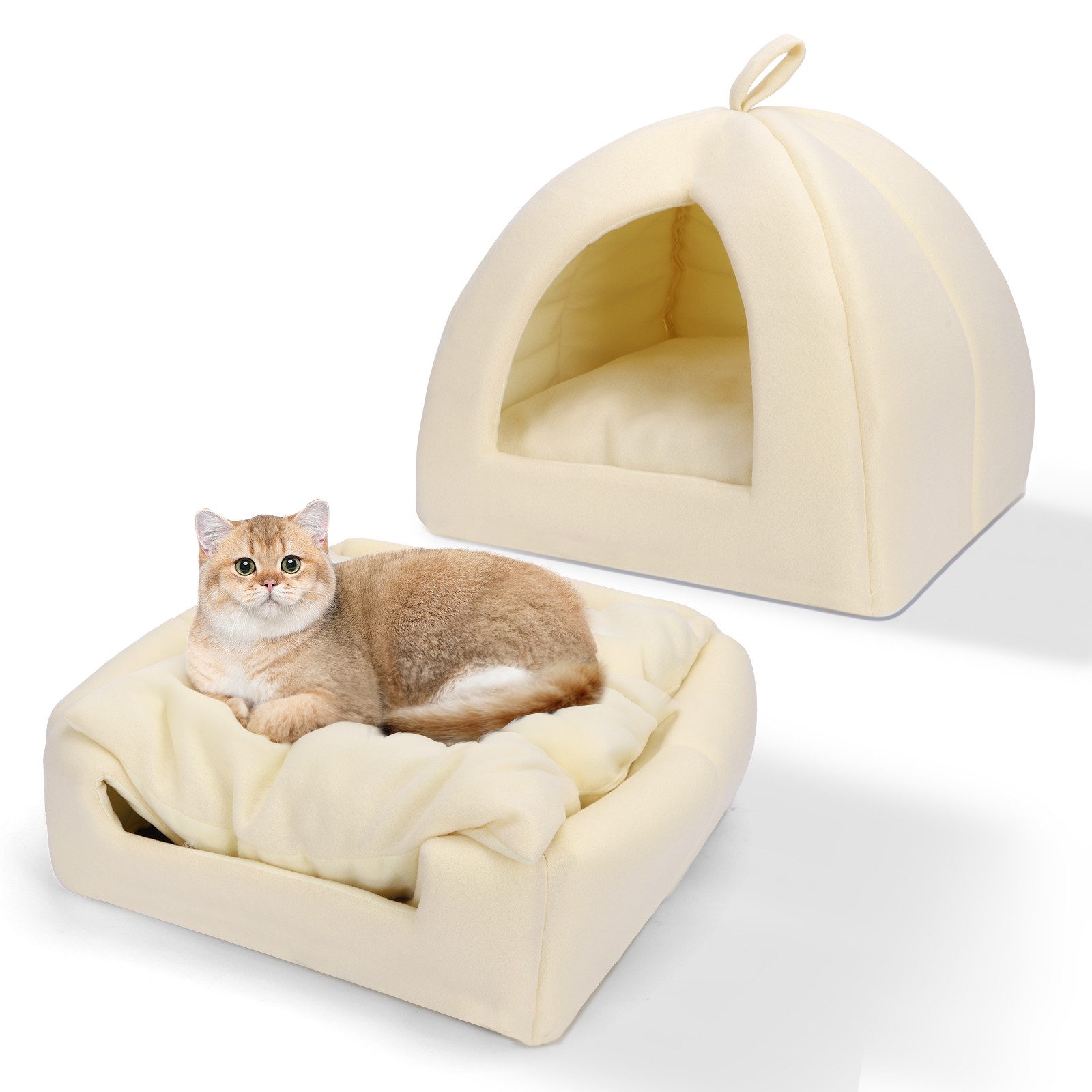 nobleza Tierbett Faltbares Katzenhaus Zwei in Eins Hund Katzenbett