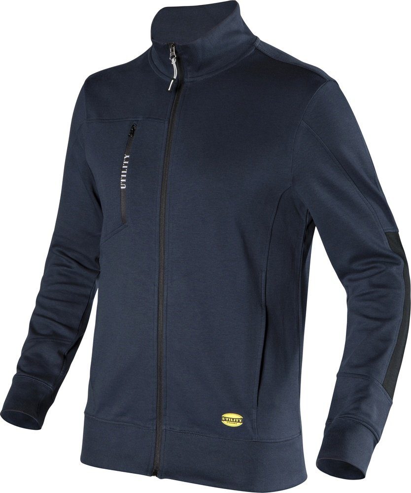 Rundhalspullover Sweatshirt Zip Litework