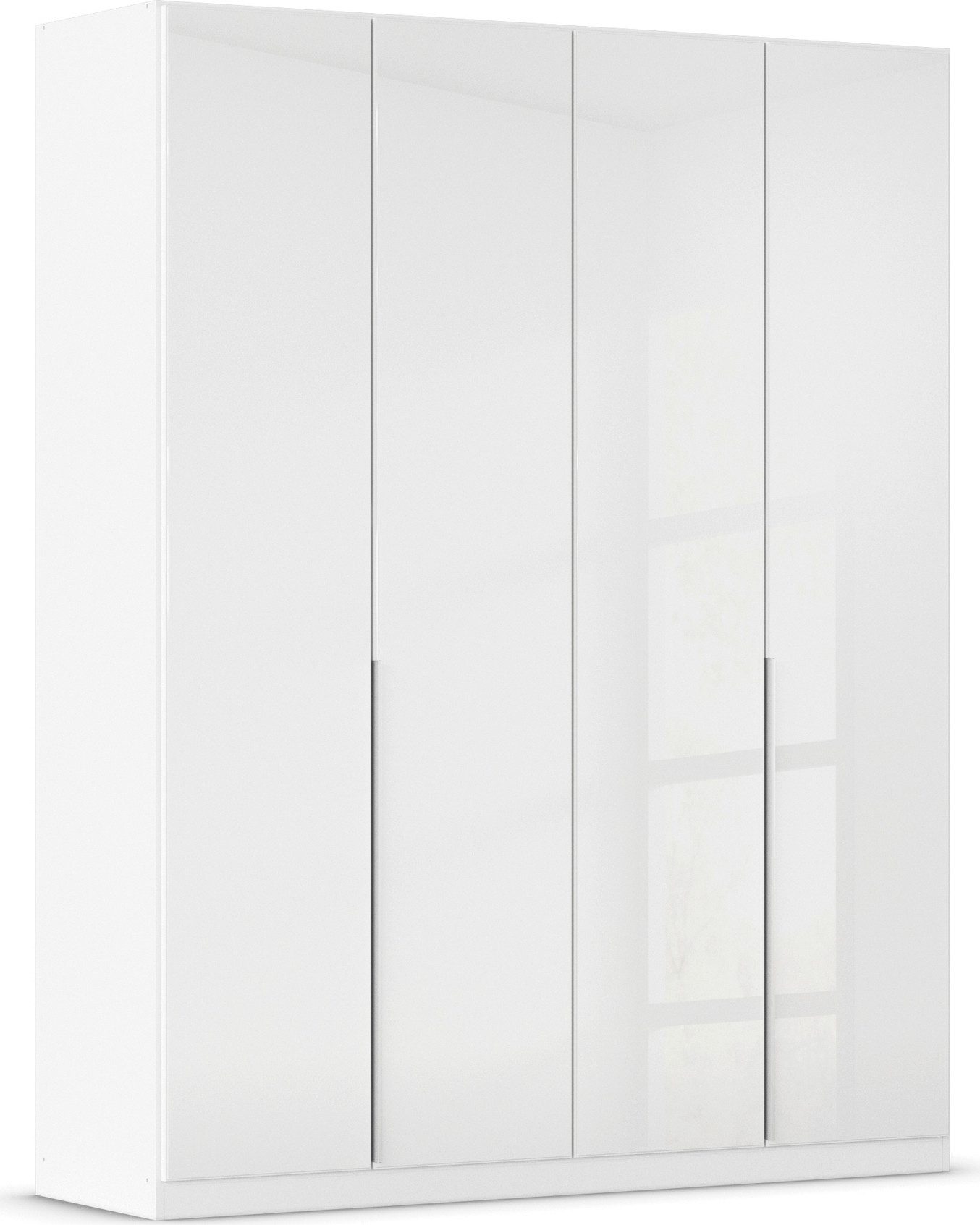 OTTO home Drehtürenschrank Kleiderschrank Kleiderschränke Schrank Garderobe AGORDO mit Glasfront (in zwei Griff-Farben, Breiten 91-405 cm) durchdachte Innenausstattung, in 8 Breiten und 2 Höhen MADE IN GERMANY