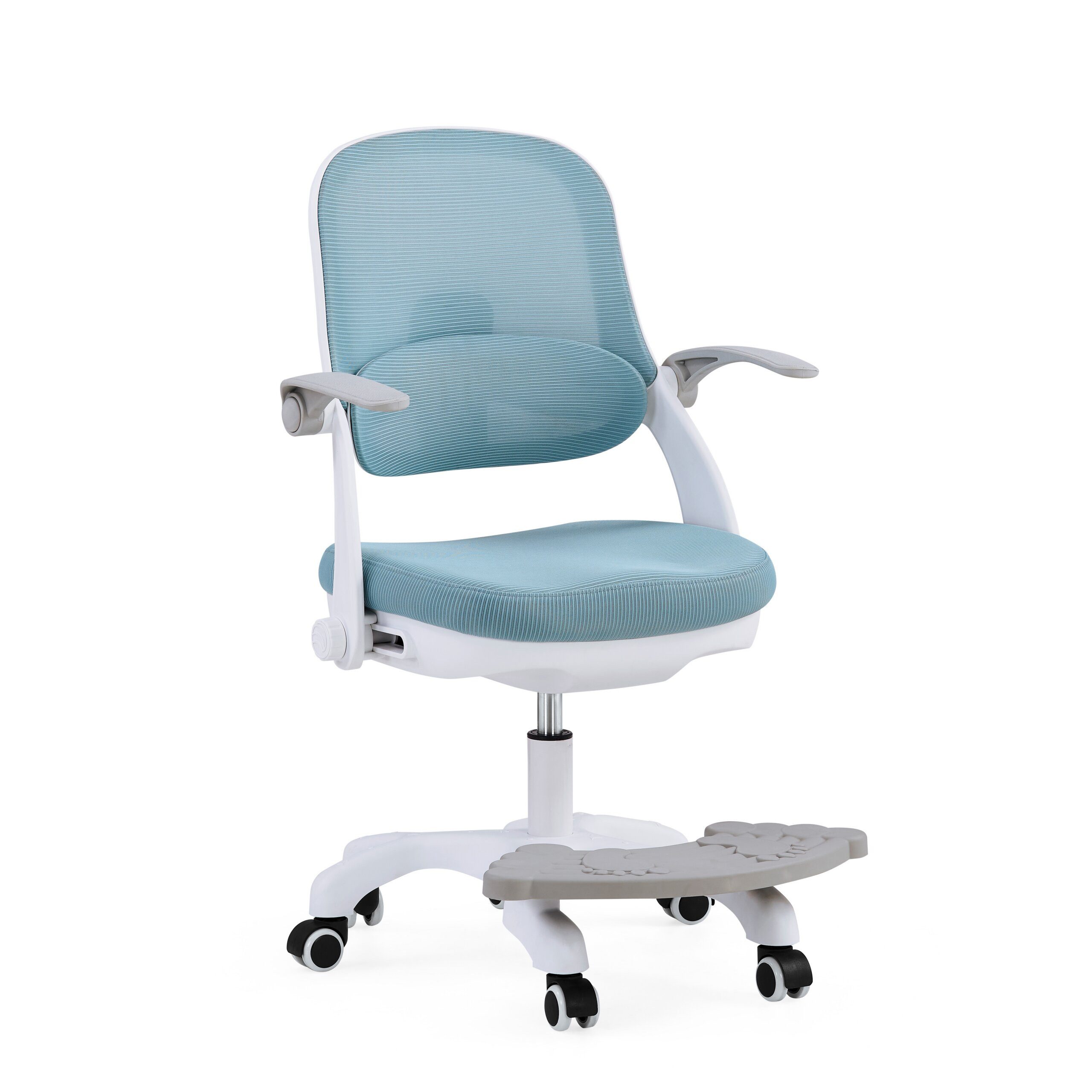 hjh OFFICE Drehstuhl Kinderdrehstuhl Kiddy Smart Step Stoff / Netzstoff (1 St), Kinder Bürostuhl mitwachsend, ergonomisch