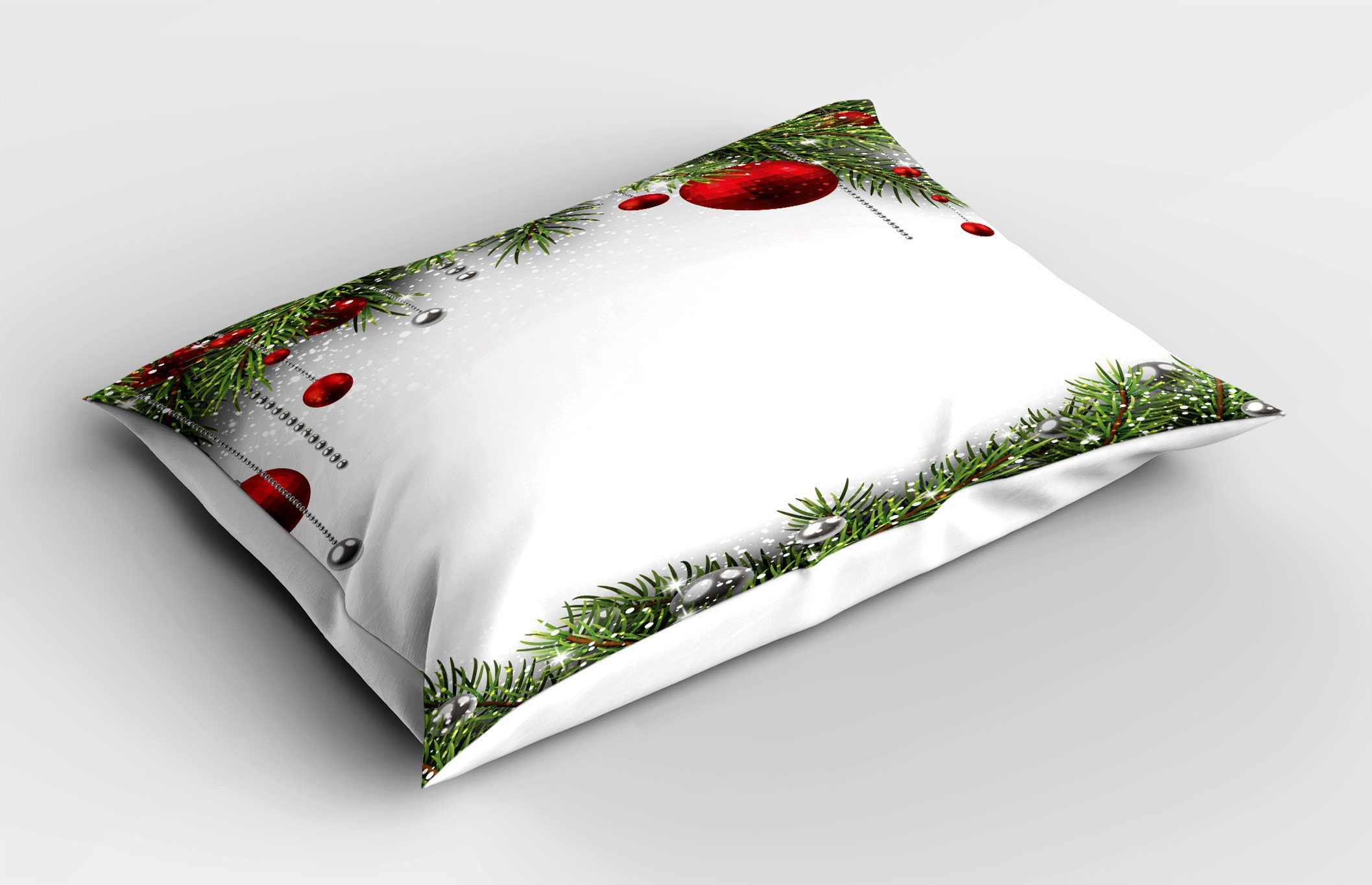 Kissenbezüge Dekorativer Standard King Size Kissenbezug, (1 Abakuhaus Gedruckter Stück), Baum Weihnachten Noel Baulbes