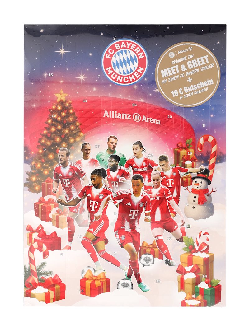 FC Bayern München Календари FC Bayern München I Schoko-Adventskalender 2025 I Rot