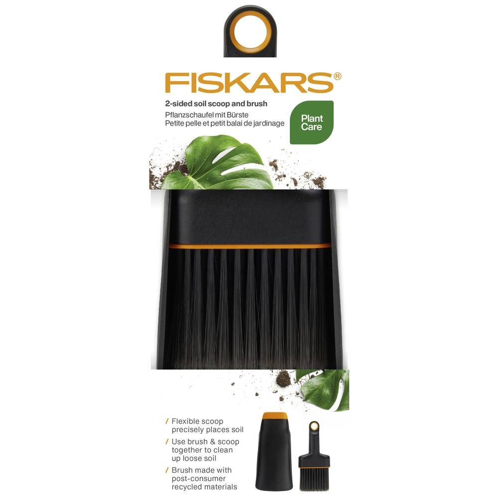 Fiskars Schaufel Pflanzschaufel mit Bürste 1071302