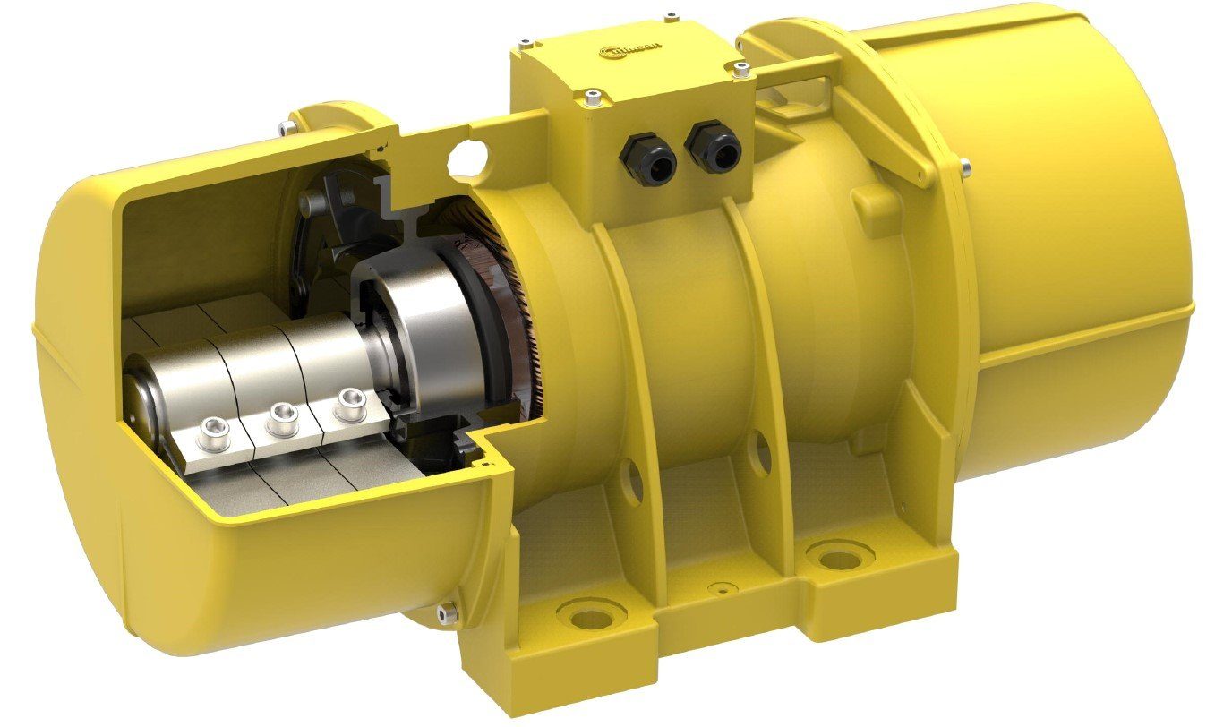 UnwuchtmotorVB2-350Aussenrüttler Miksan 400V ATEX Vibrationsmotor Rüttelplatte Rüttelmotor Motor