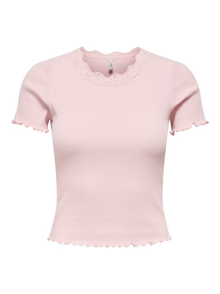 ONLY Blusenshirt ONLVINI S/S LACE CS JRS