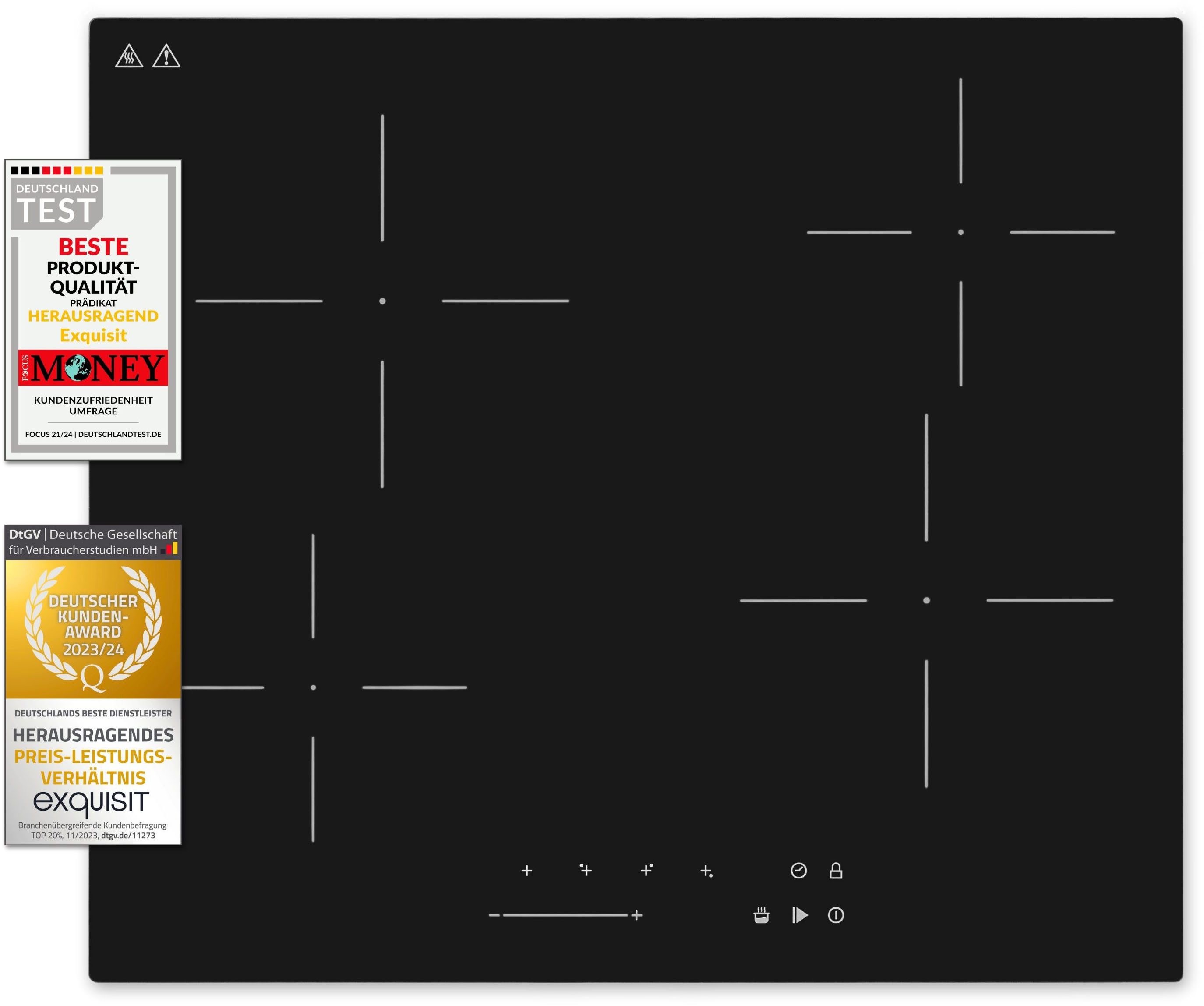 exquisit Elektro-Kochfeld EKC600-380, mühelos temperaturgesteuert Schokolade schmelzen o. Pommes frittieren