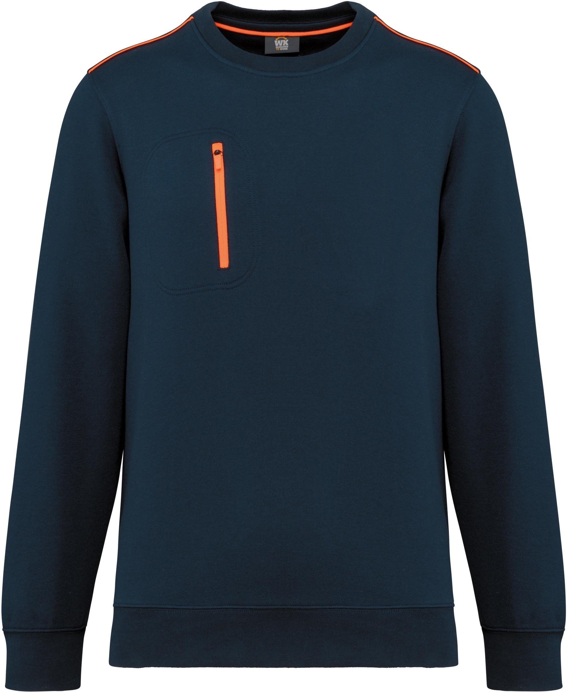 Sweatshirt Day To Day Unisex-Sweatshirt mit kontrastfarbener zip Tasche