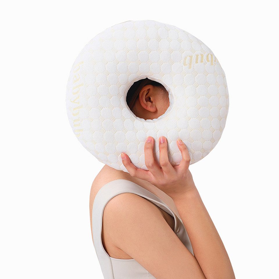 Coonoor Microfaserkissen Piercing Ohrloch-Kissen, Donut Kissen günstig online kaufen
