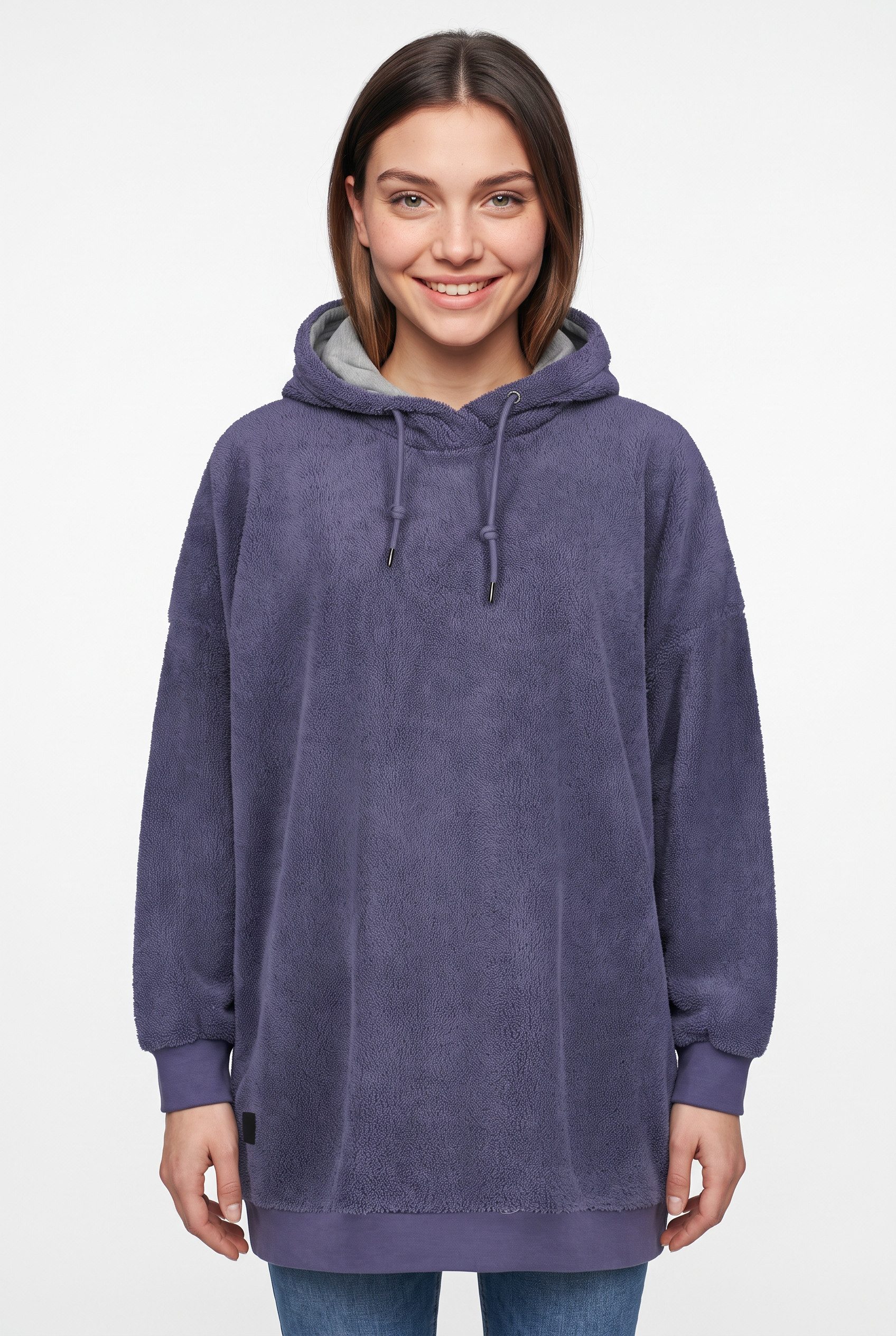 Icepeak Kapuzensweatshirt D OVERSIZE HOODIE ACERRAT hoch geschlossener Ausschnitt, mit Kapuze mit Kordelzug