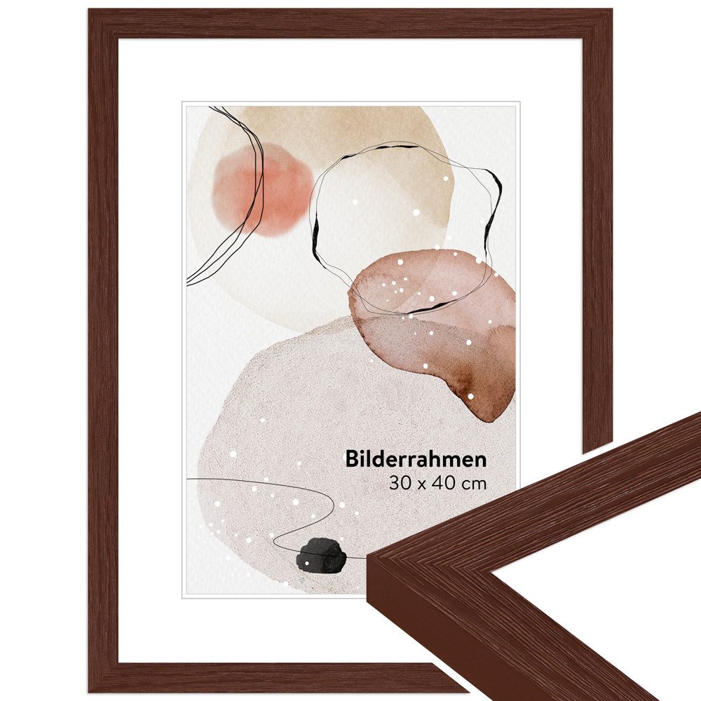 WANDStyle Bilderrahmen H300, Braun, aus Massivholz günstig online kaufen