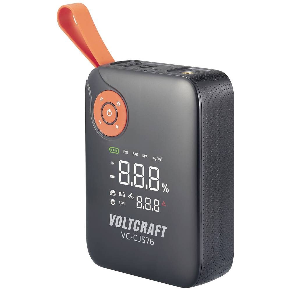 VOLTCRAFT 4-in-1 Starthilfe, 7200 mAh mit Druckluftkompressor VC-16024485 Energiestation
