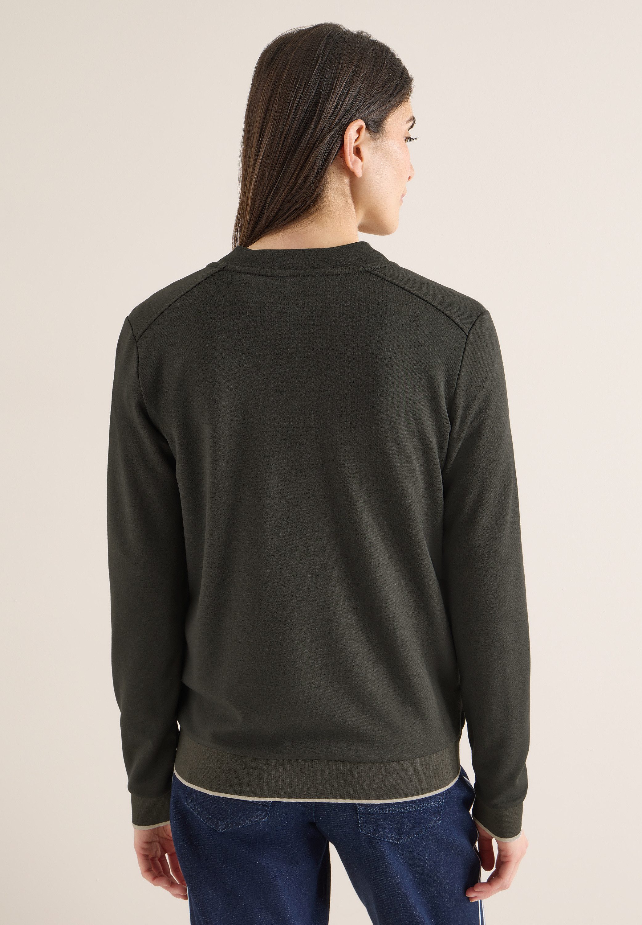 CECIL Sweatjacke Rundhalsausschnitt
