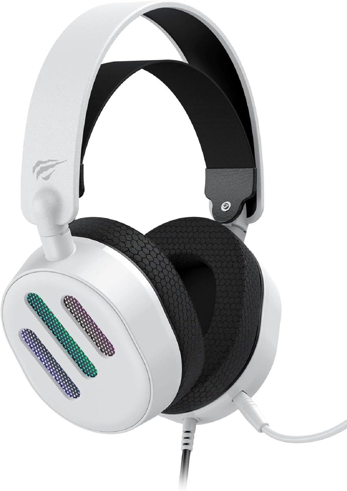 Havit H2232D Headset (Nicht unterstützt, USB-Gaming-Headset mit gepolstertem Over-Ear-Design & LED-Beleuchtung)