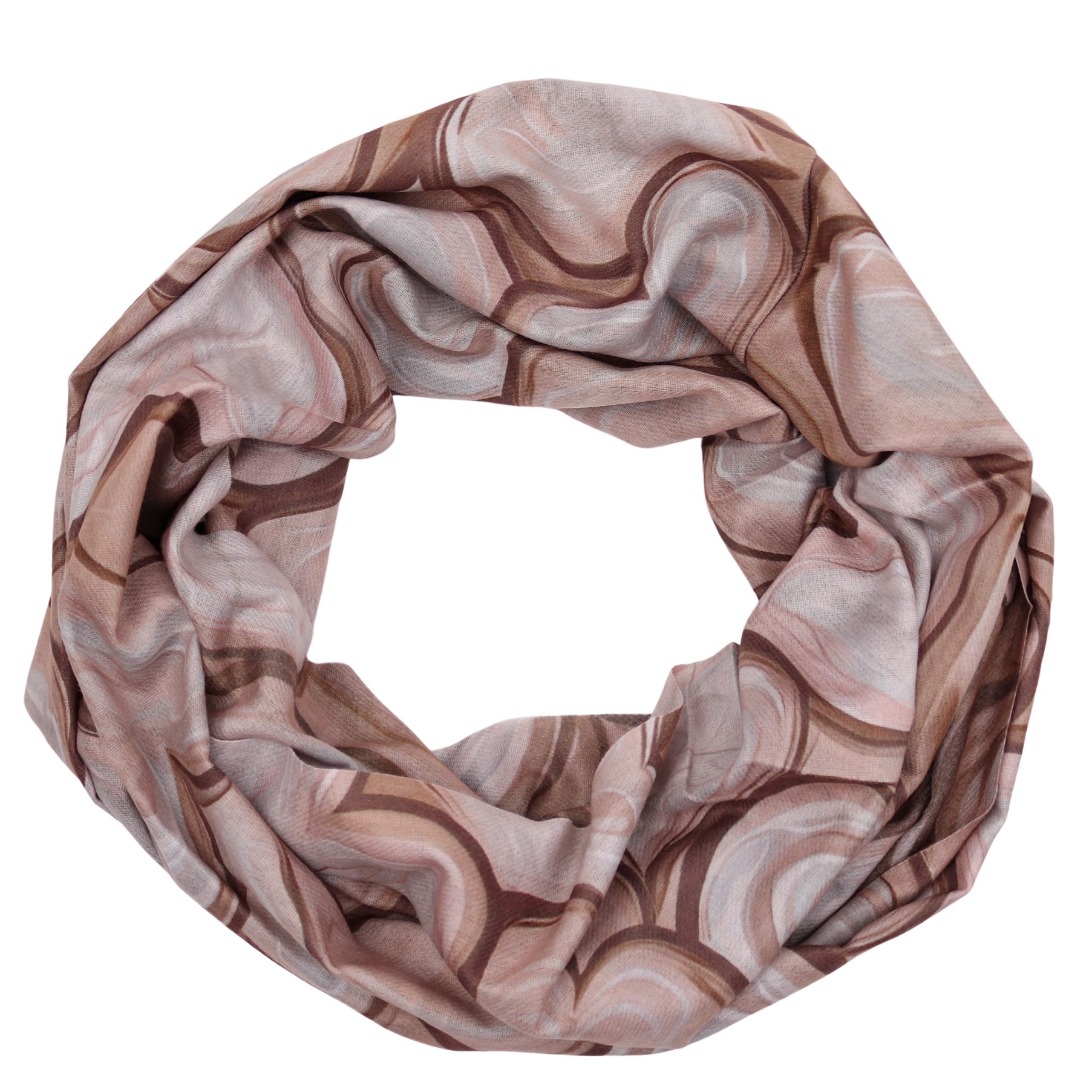 MIRROSI Loop Damen Schal mit Herzen-Muster Weich aus 100% Viskose, (ca. 170 günstig online kaufen