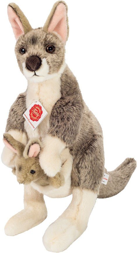 Känguru mit Baby Stofftier Australien Känguruh sehr kuschellig weich 29 cm 