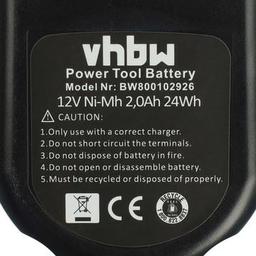 vhbw Akku passend für Roller Exparo 12V, Multi-Press ACC571, Multi-Press, Akku NiMH 2000 mAh (12 V)