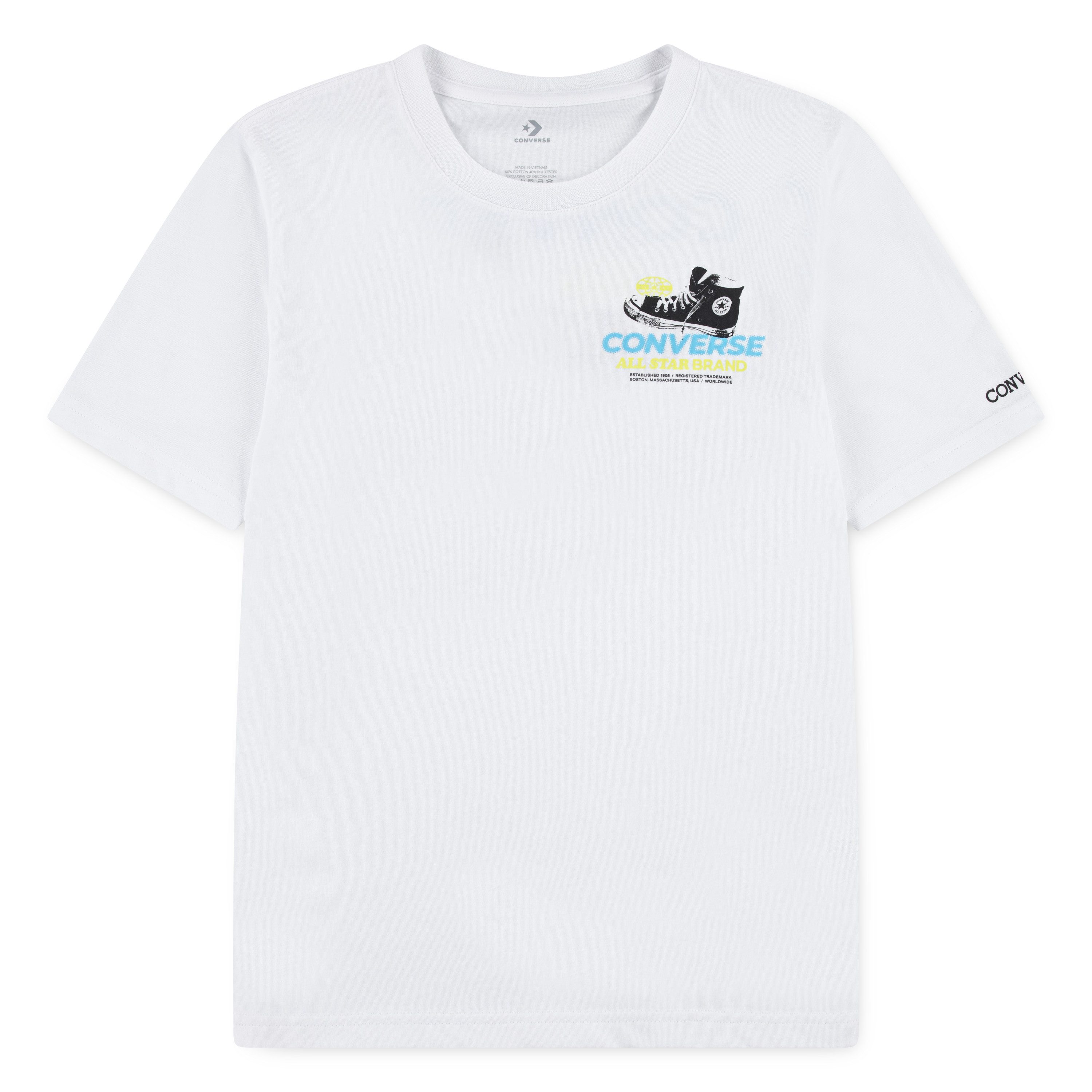 Converse T-Shirt CNVB FRONTBACK TEXTURE SNKR TE aus Baumwolle und Polyester, in den Größen S bis XL