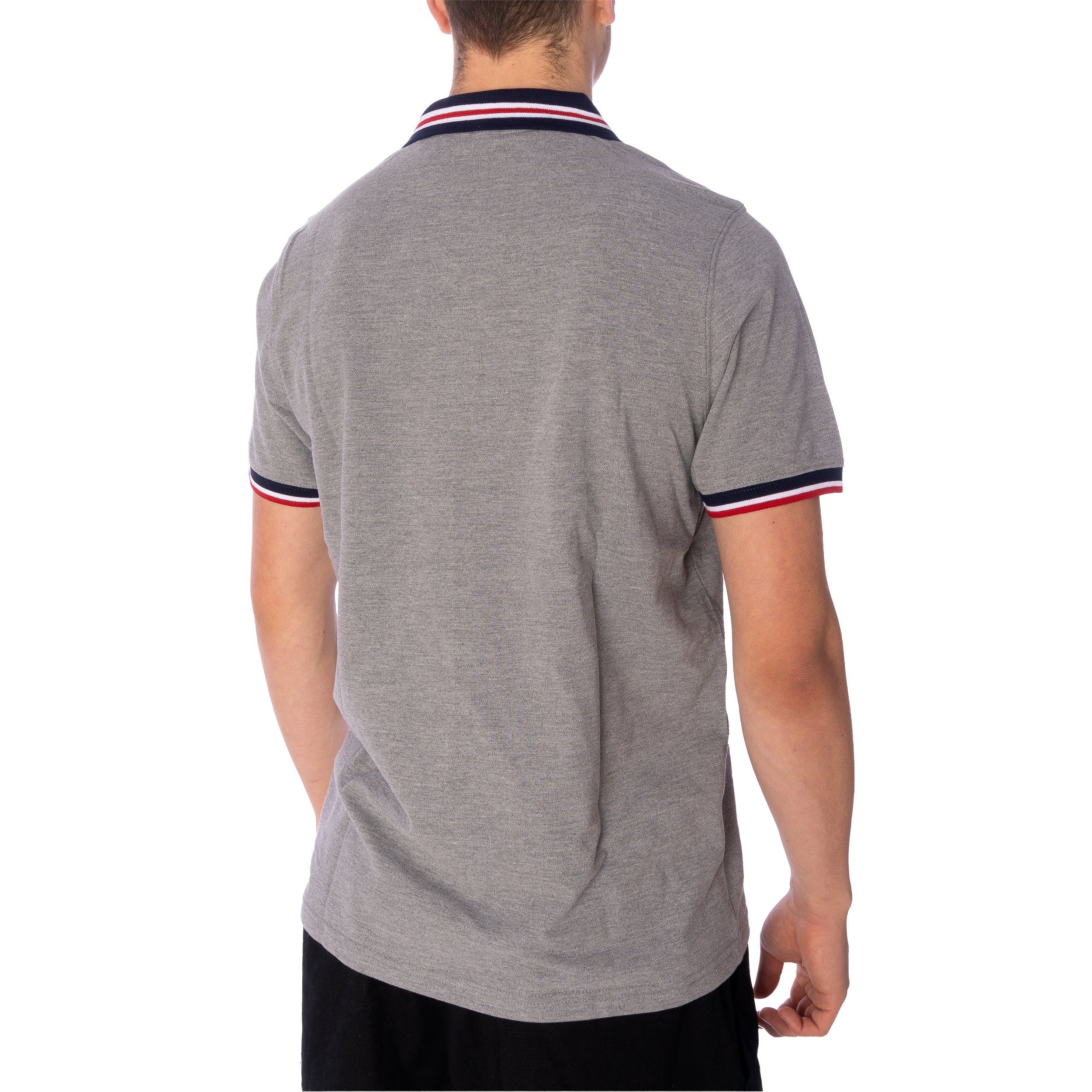 Grey Occumster Navy Marl Poloshirt (1-tlg) Lonsdale Lonsdale Rot Poloshirt Herren Shirt