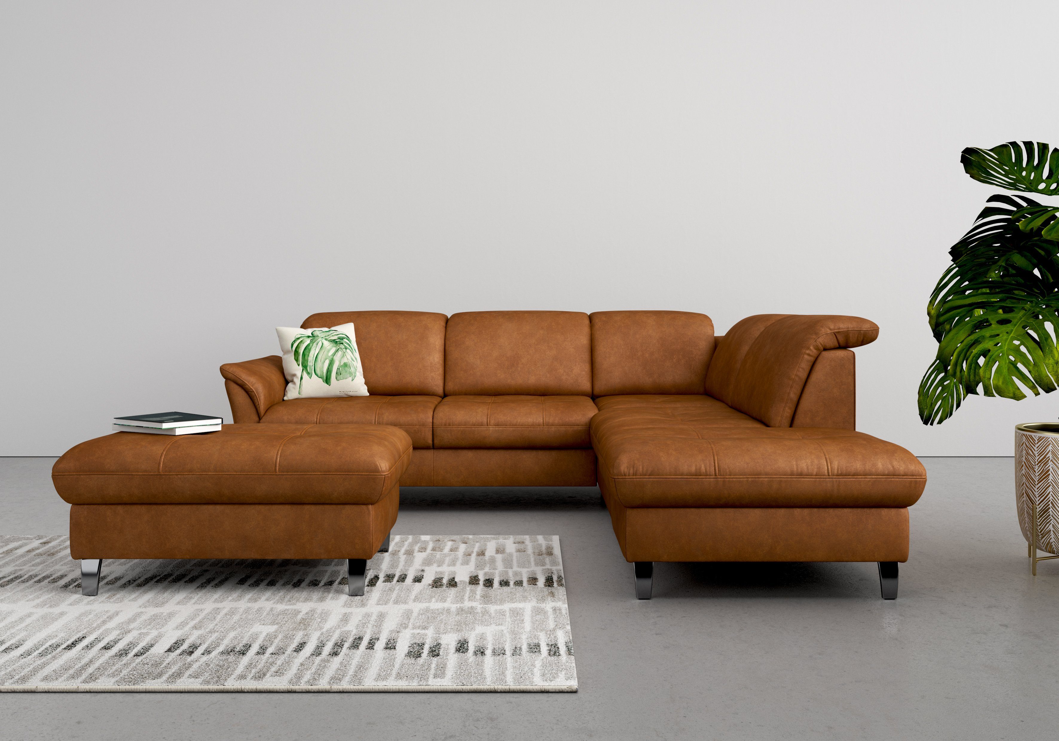 sit&more Ecksofa "Maggiore L-Form" wahlweise mit Kopfteilverstellung, Bettf günstig online kaufen