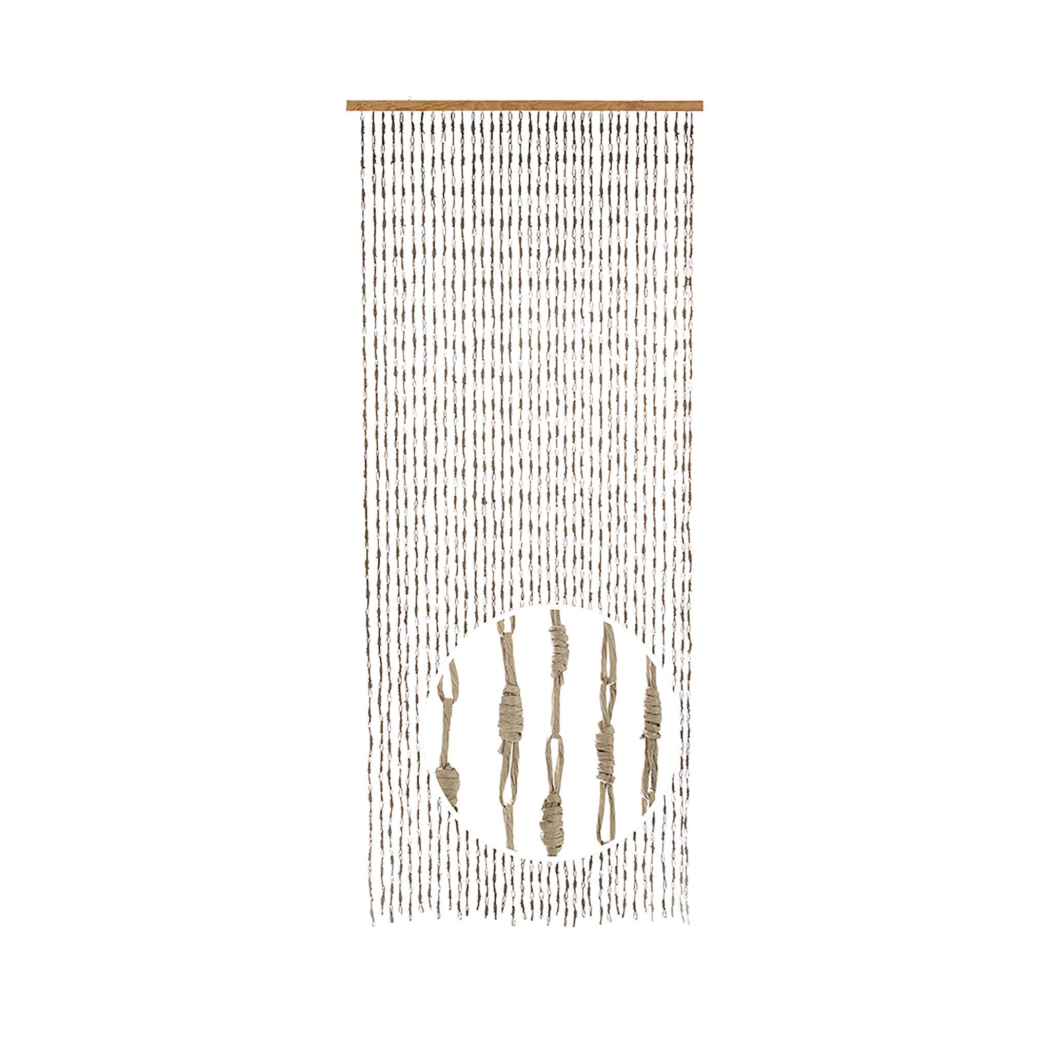 Kobolo Türvorhang Vorhang Papiervorhang LOOP - grau - 90x200 cm - Papier (1 günstig online kaufen