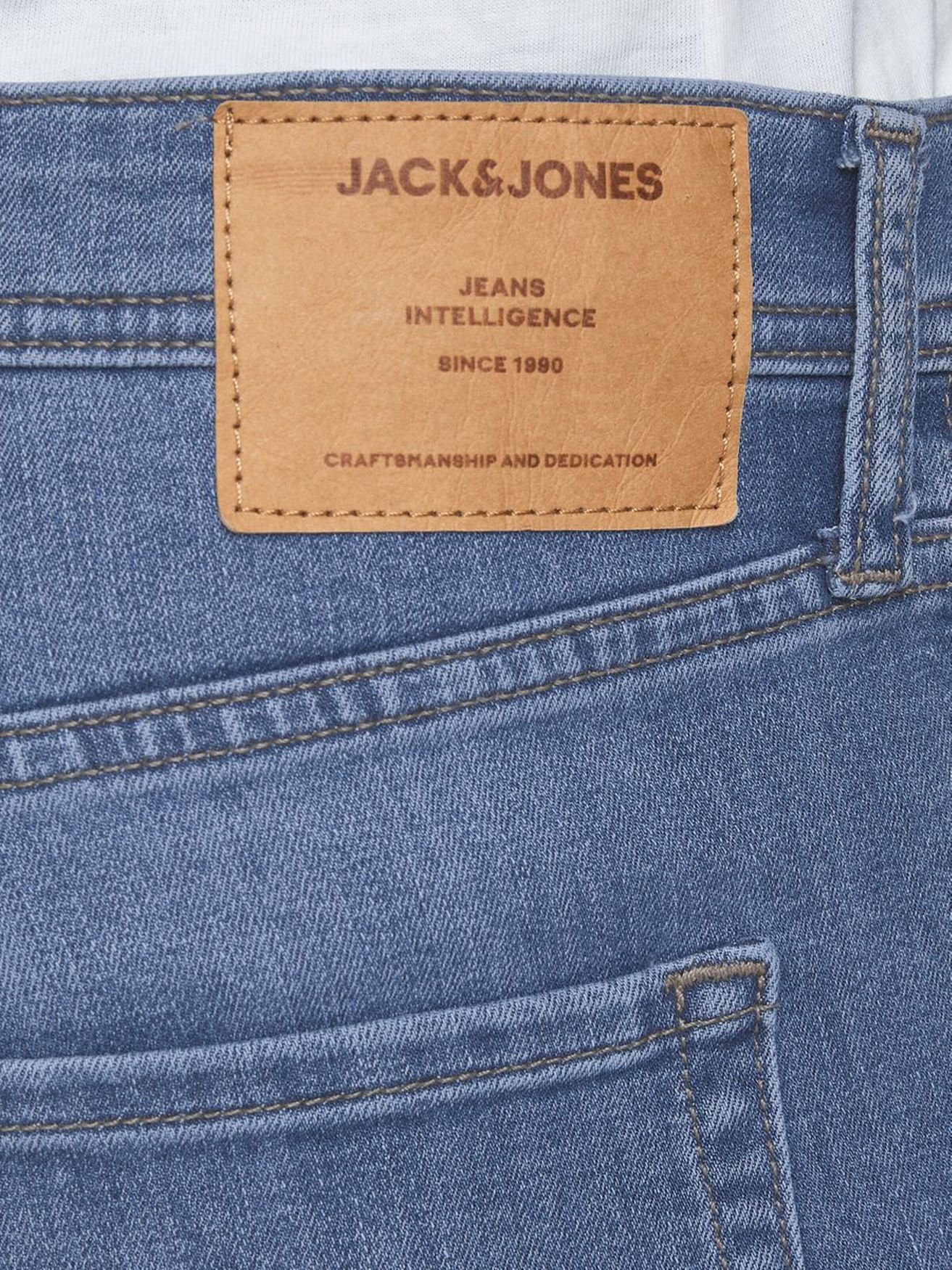 Jack & Jones Slim-fit-Jeans 3465 Skinny AM Tapered in GLENN (1-tlg) JJI Jeans Blau ORIGINAL GLENN