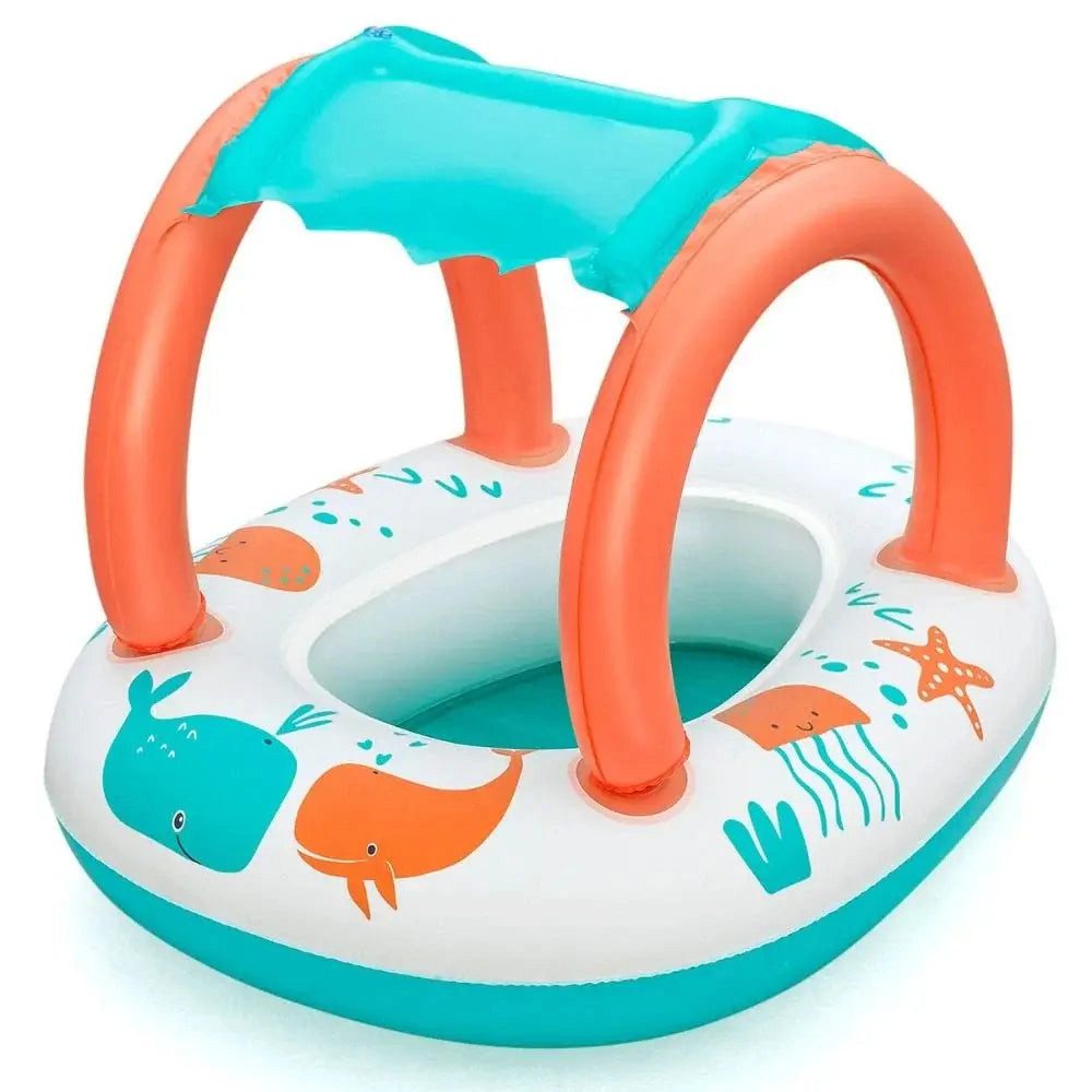Sport-Knight® Kinder-Schlauchboot Aufblasbares Babyboot mit UV-Sonnenschutz & Comfort Plush™ Material