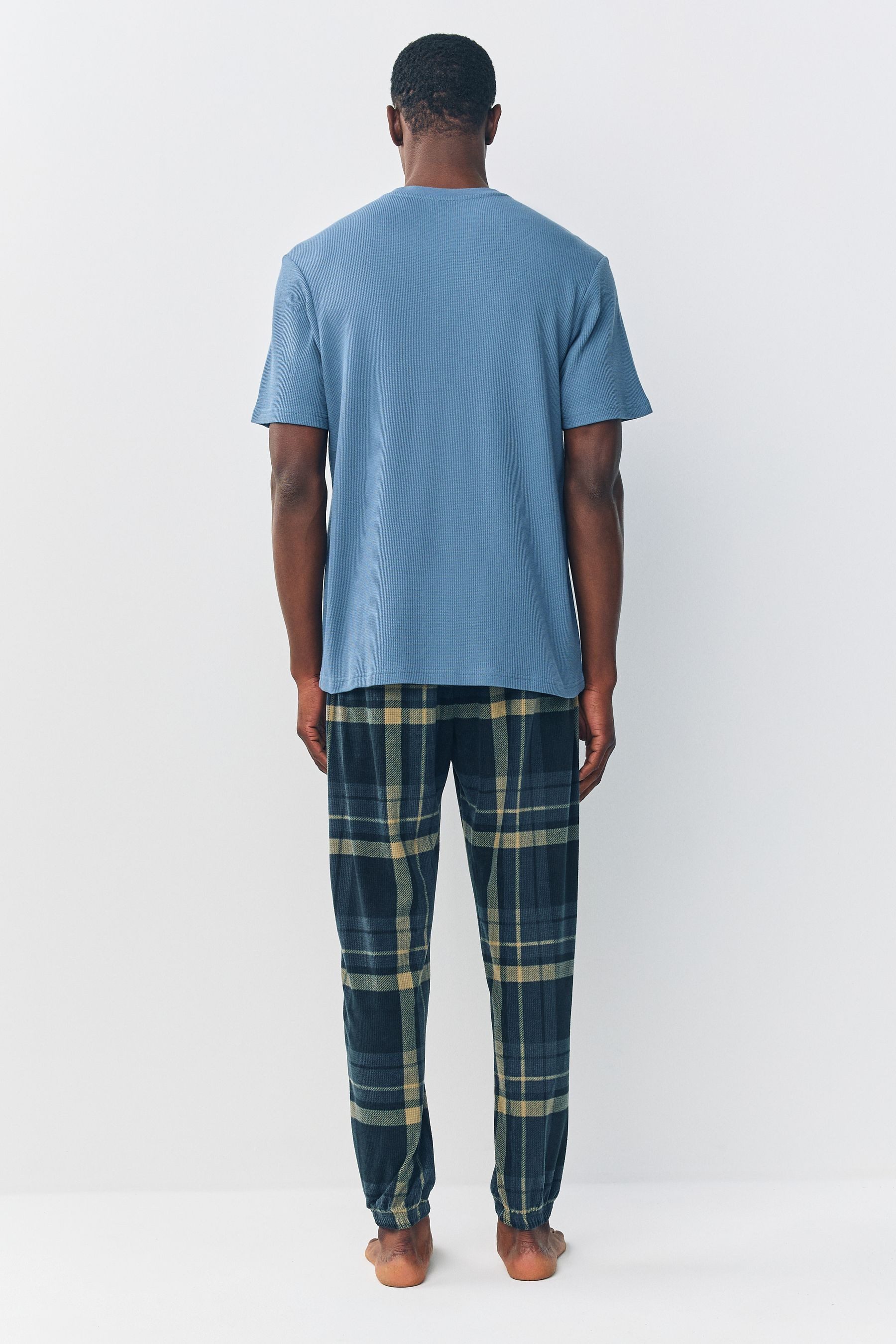 Next Pyjama Motionflex Lange Pyjamahose mit Karomuster (2 tlg) günstig online kaufen