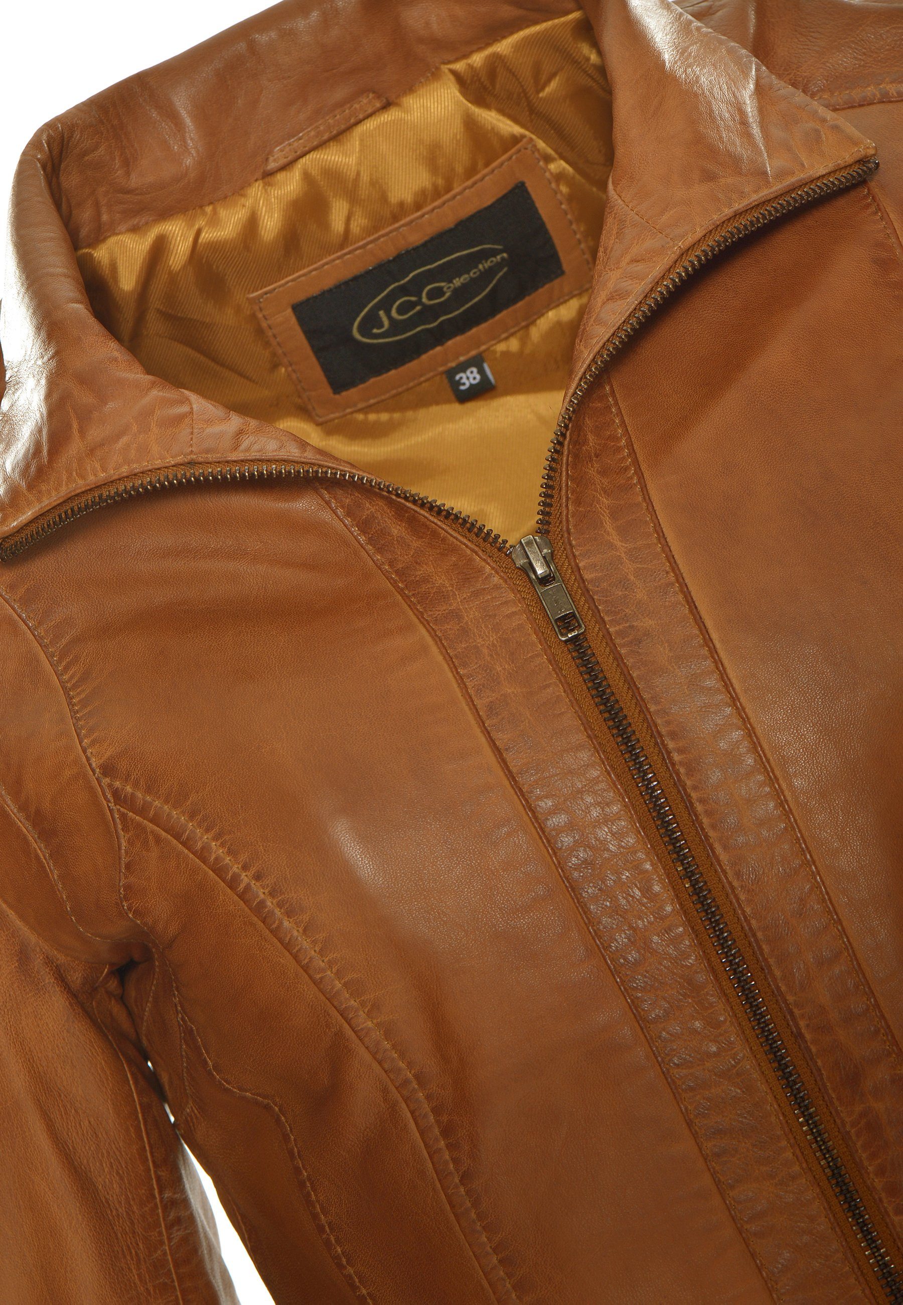 JCC Lederjacke 31020357 cognac