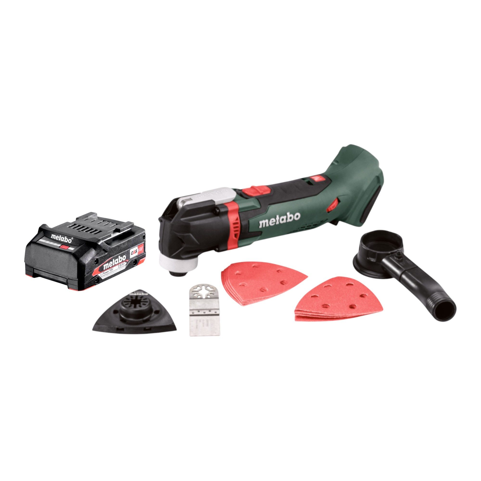 metabo Akku-Multifunktionswerkzeug MT 18 LTX 18V OIS / Starlock + 1x Akku 2,0 Ah - ohne Ladegerät
